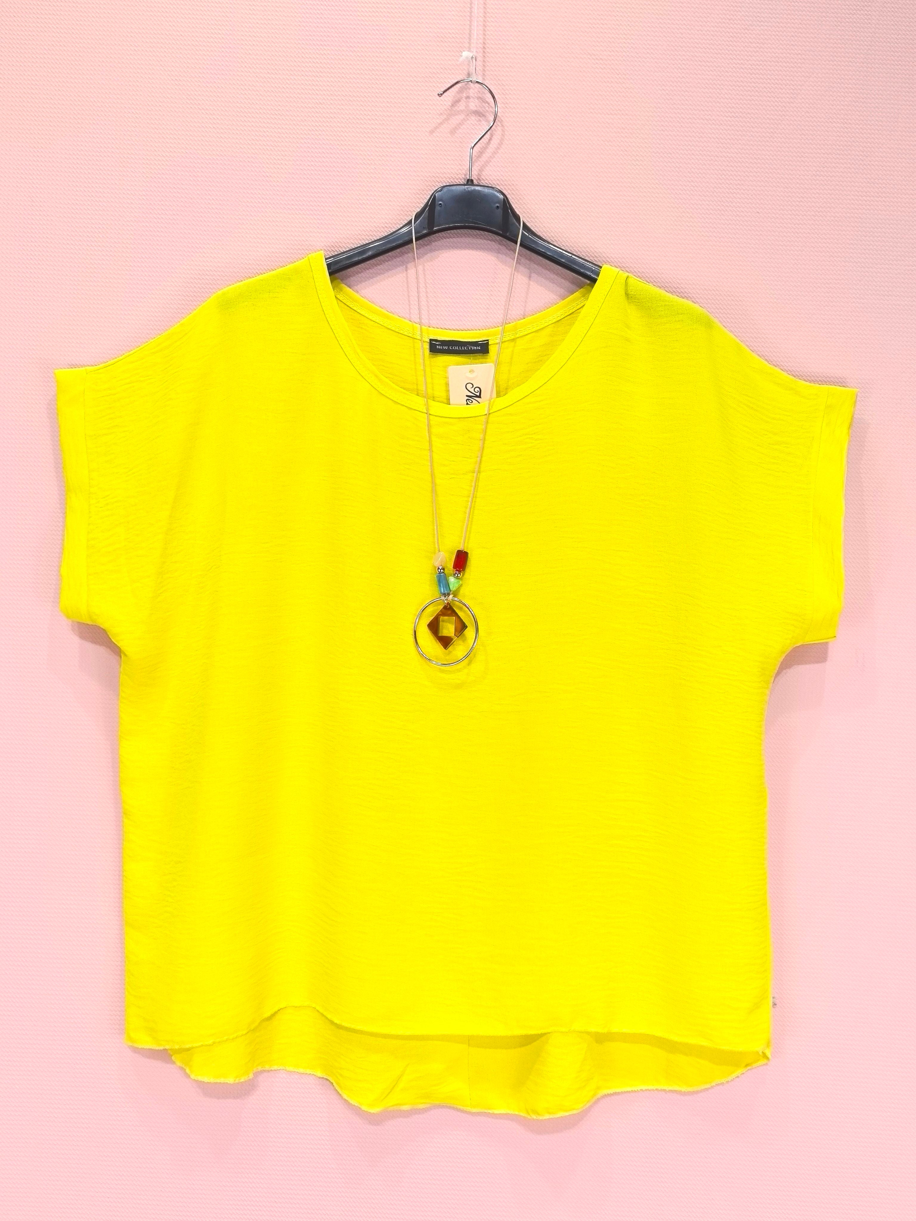 Top Avec Colier Et Boutons Dans Le Dos (x8)