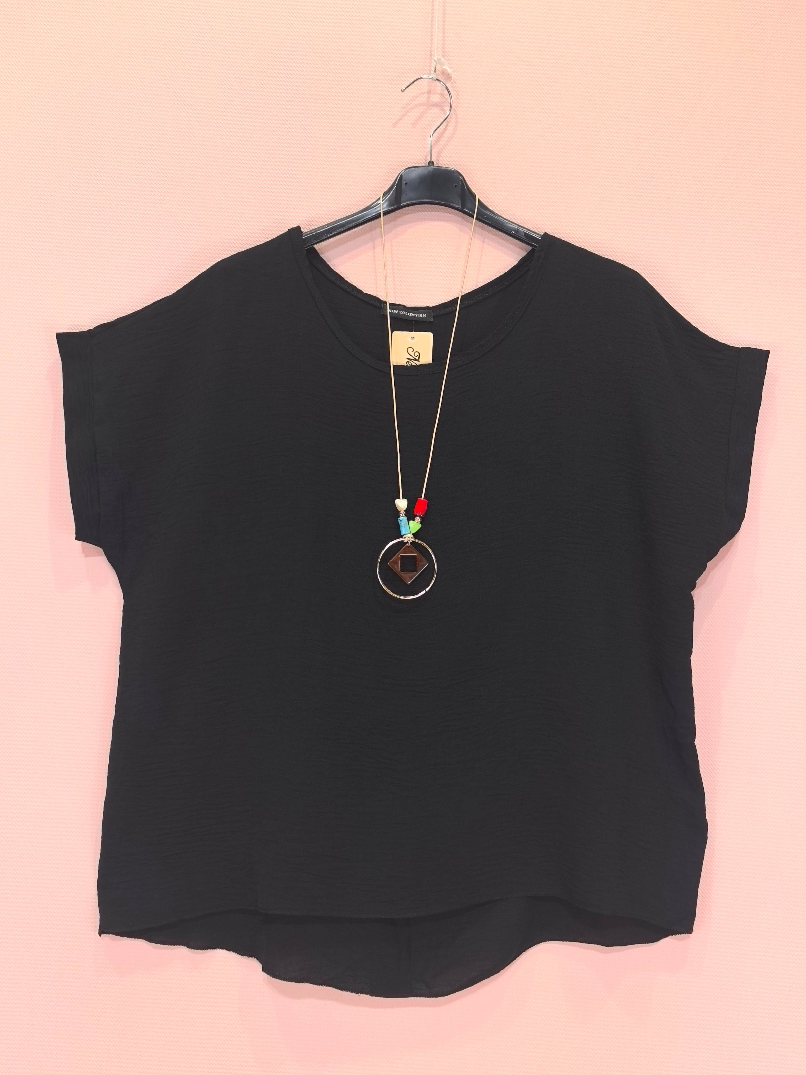 Top Avec Colier Et Boutons Dans Le Dos (x8)