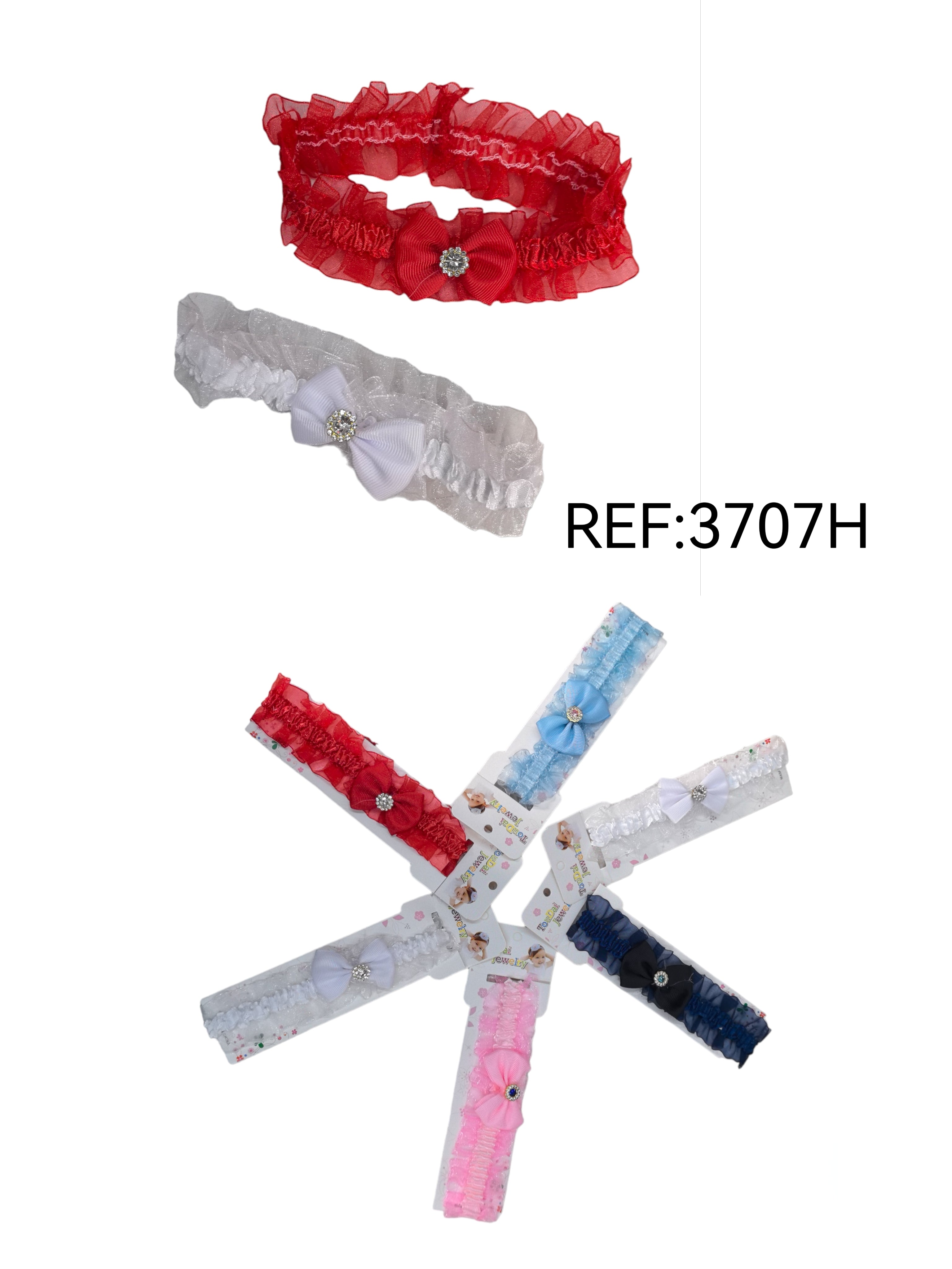 Bandeaux Élastique de bébé motif noeud papillon(x12)#H