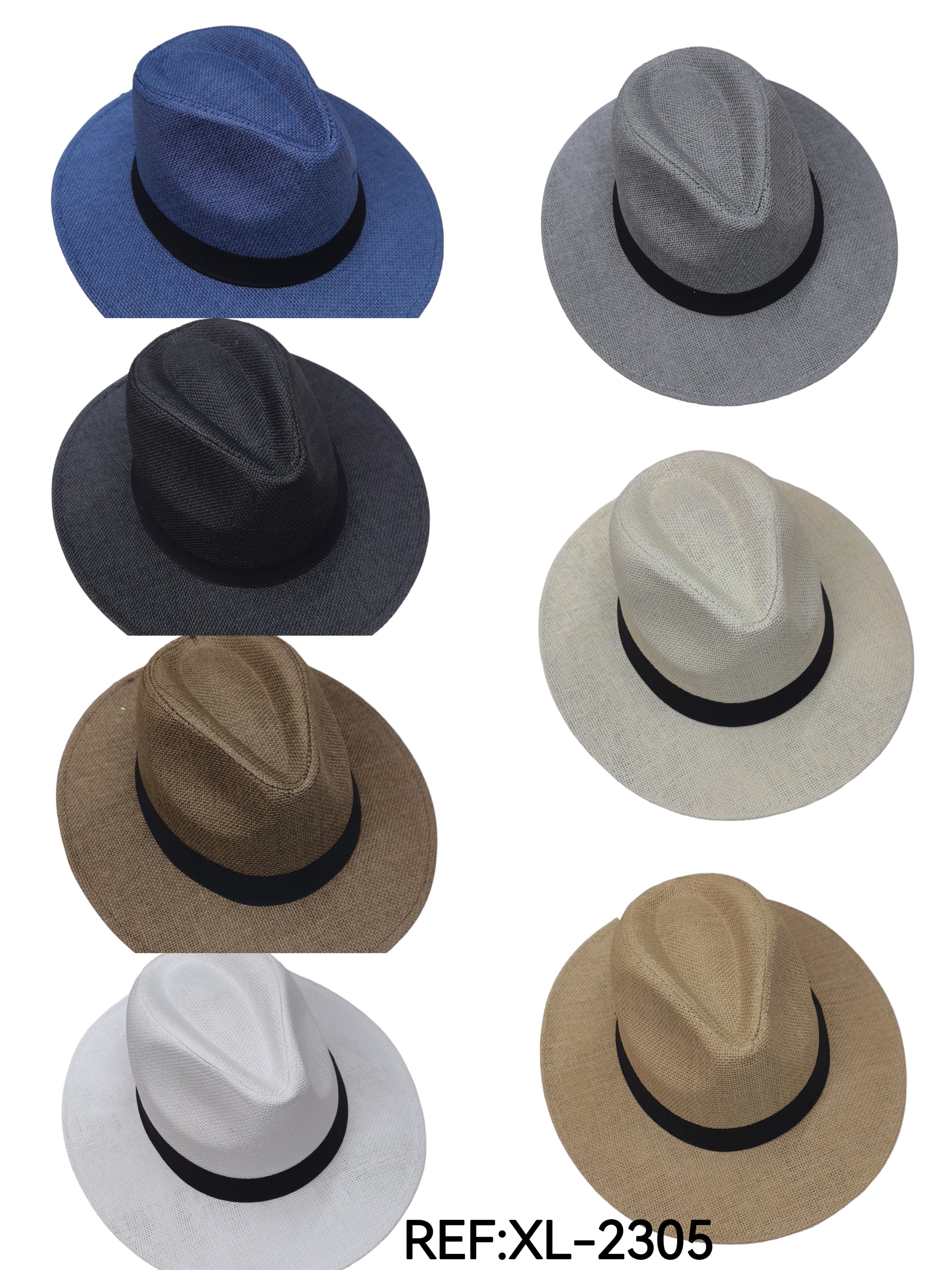 Chapeaux borsalino paille (x12)#2305