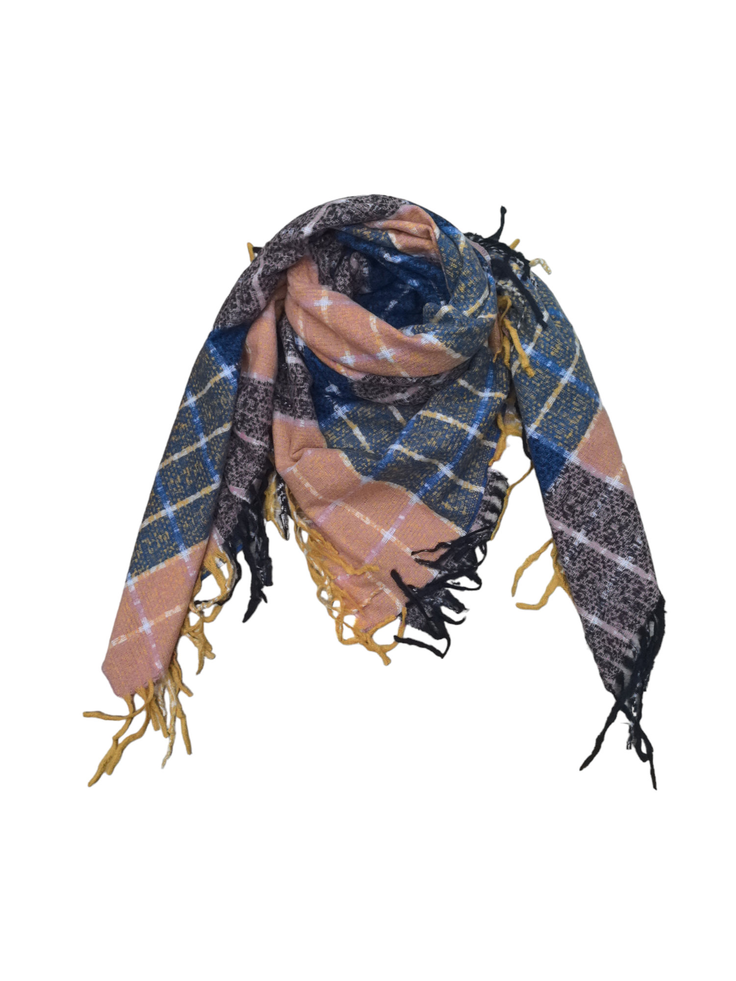 Écharpe châle motif carreaux (x10)#34