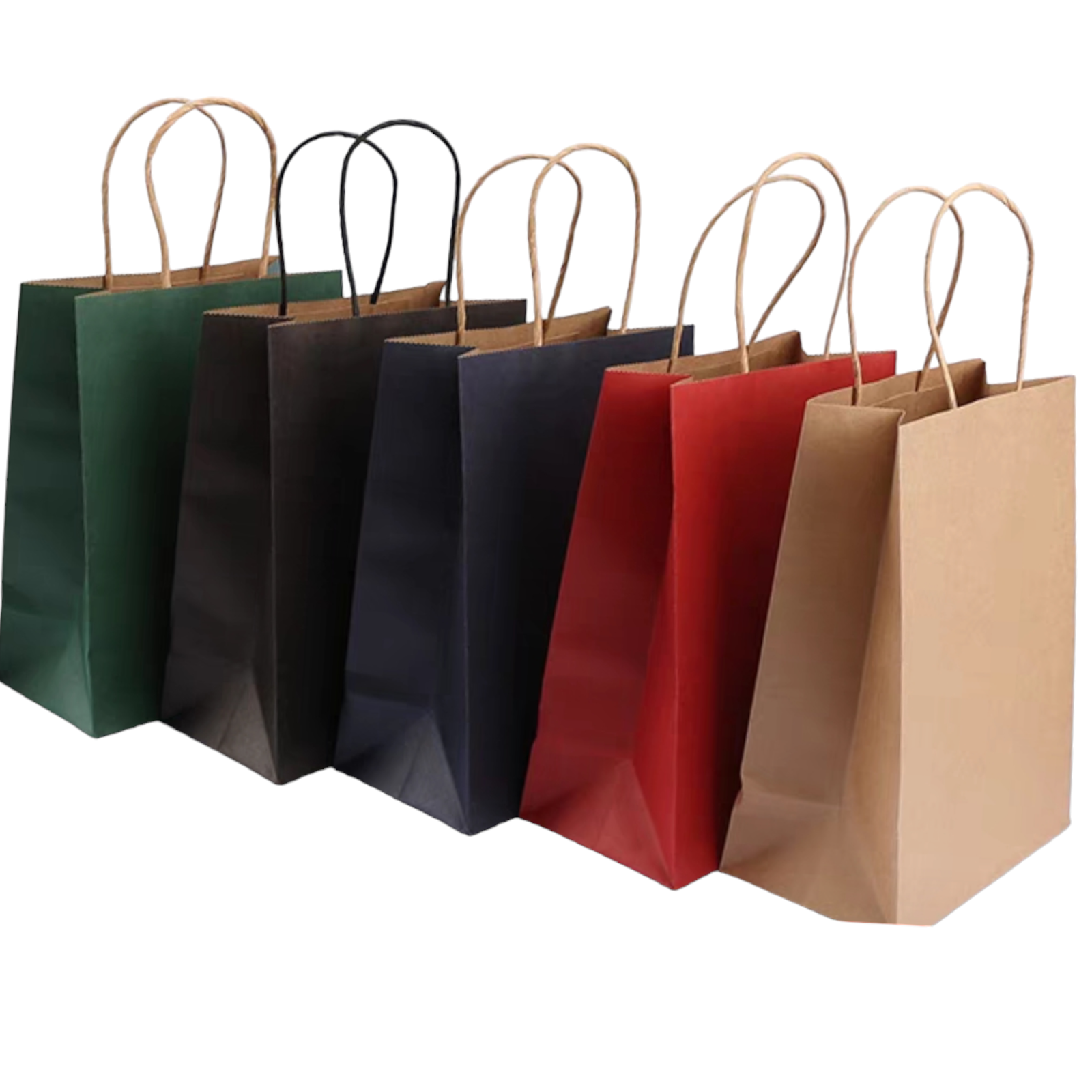 LOT DE 120 -Sacs papier kraft /22*11*27cm (couleurs mélangées)