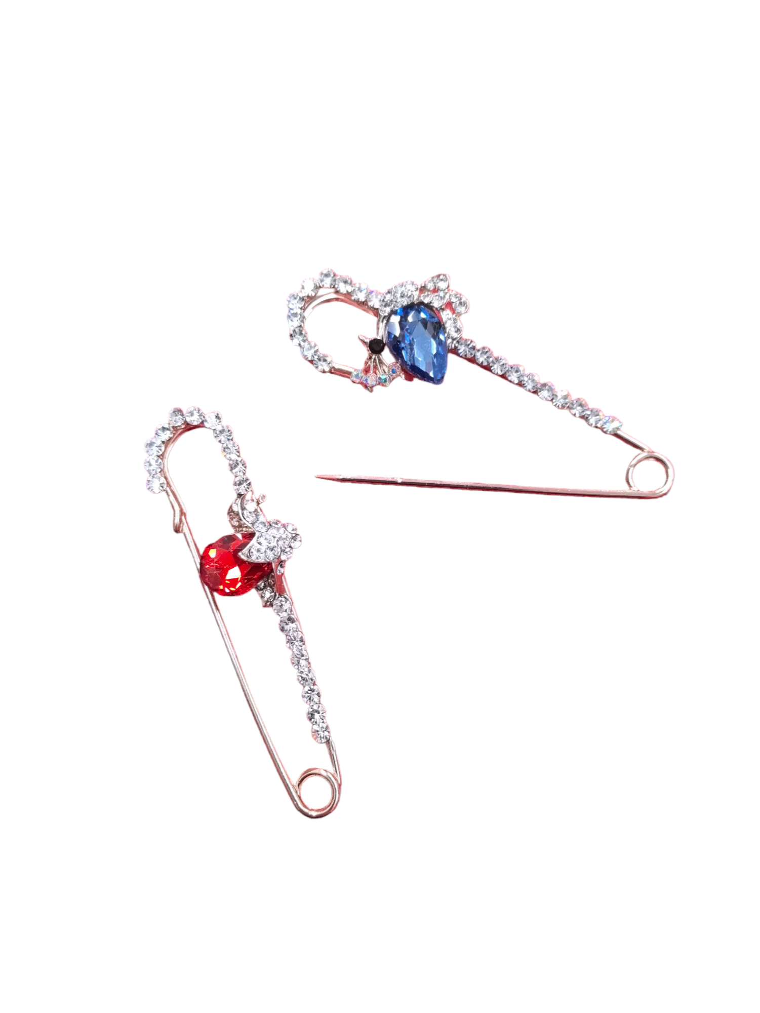 Broche epingle coeur #CZB9-13(x6)