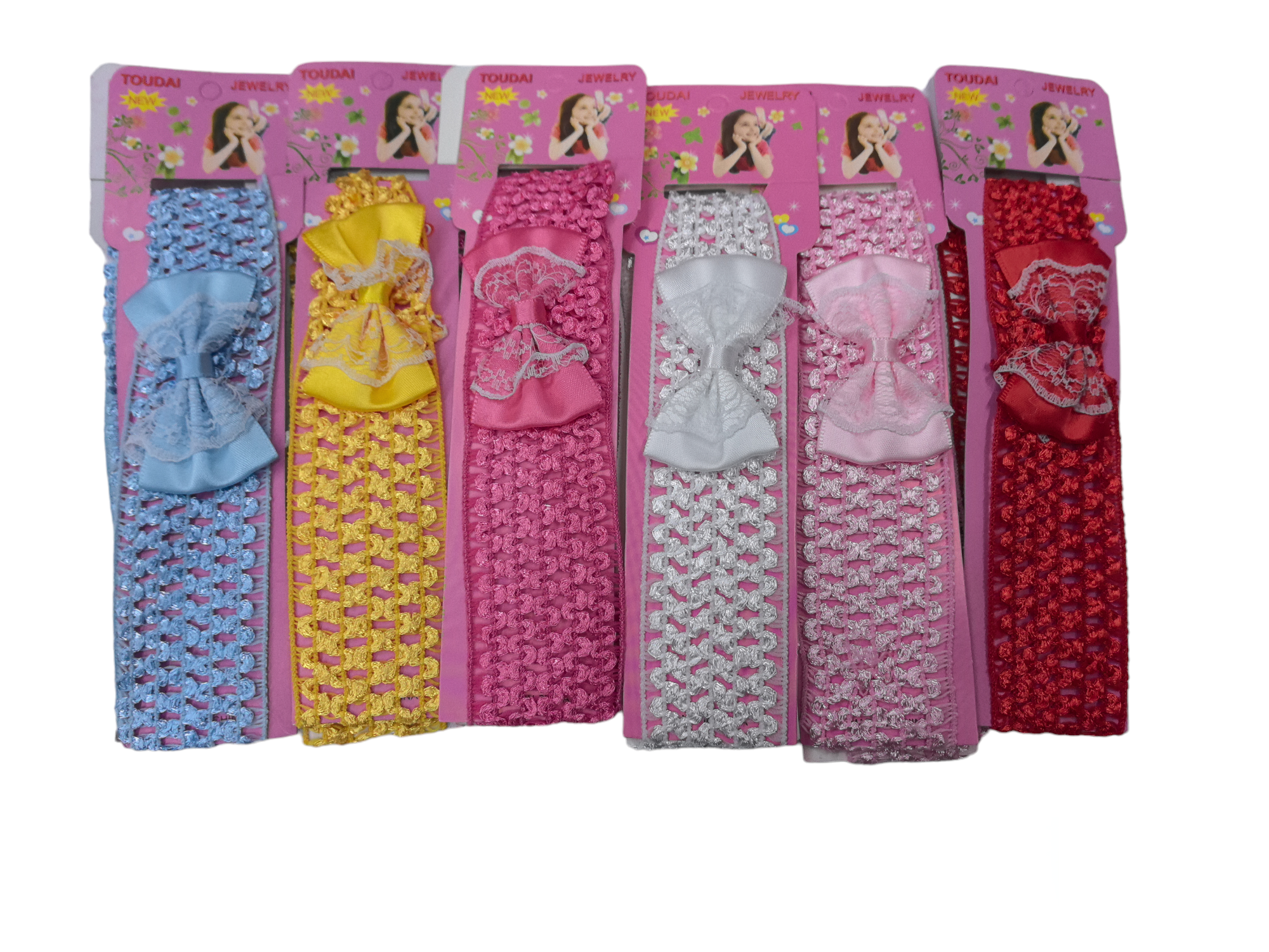 Bandeau enfant motif noeud papillon (x12)#B