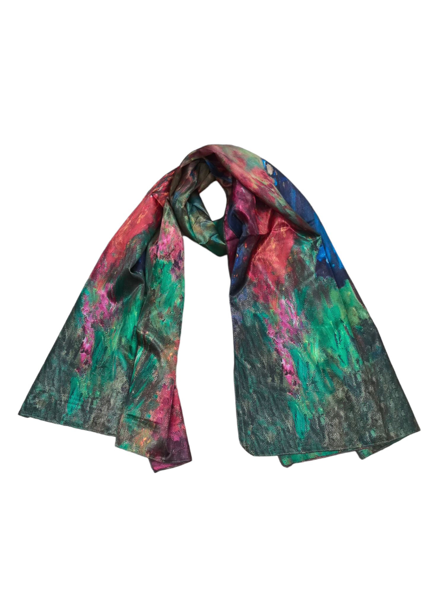 Foulards châle peinture à l'huile double face (x4)#25