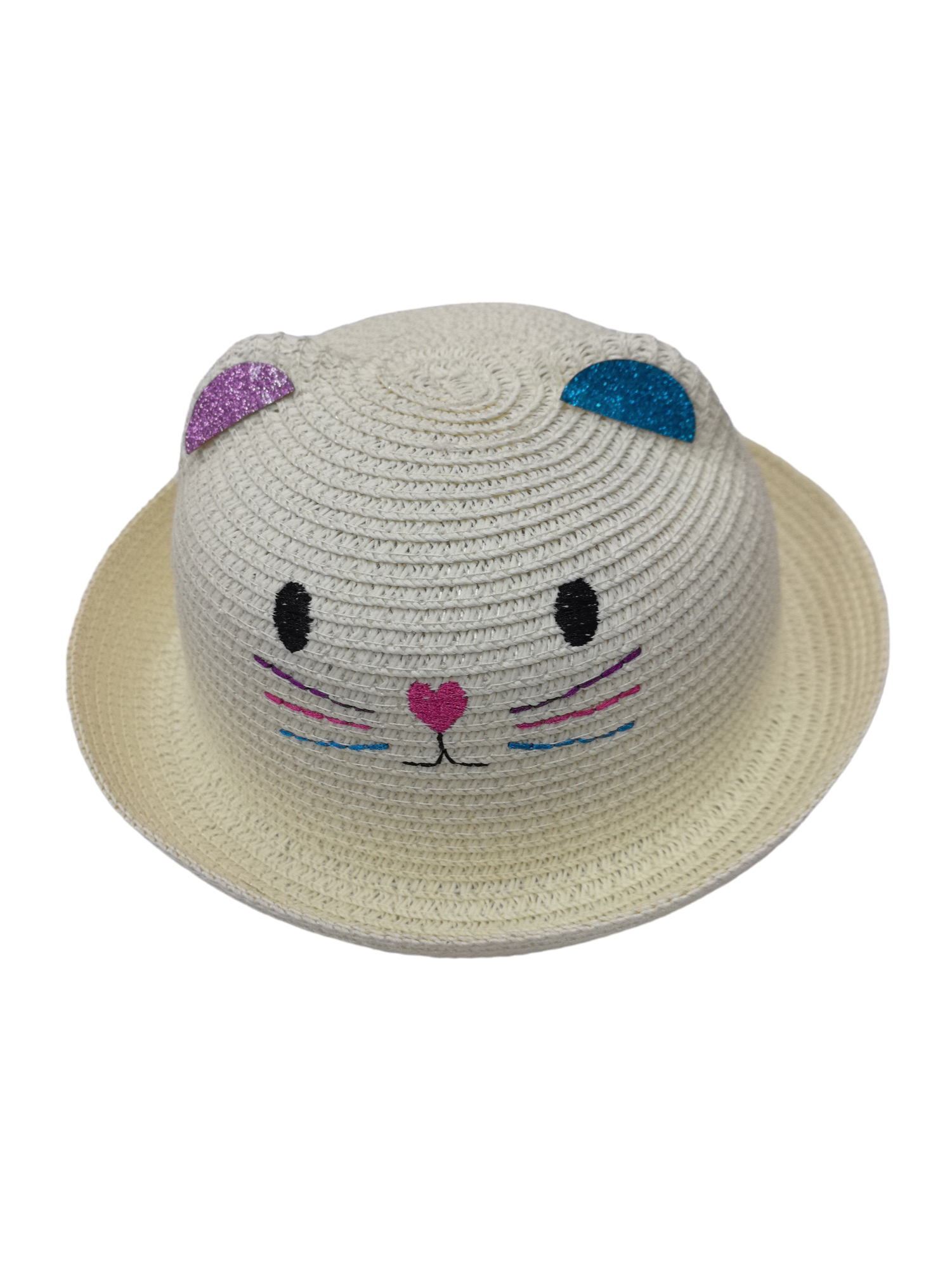 Chapeau enfant décor tête de chat (x12)#4