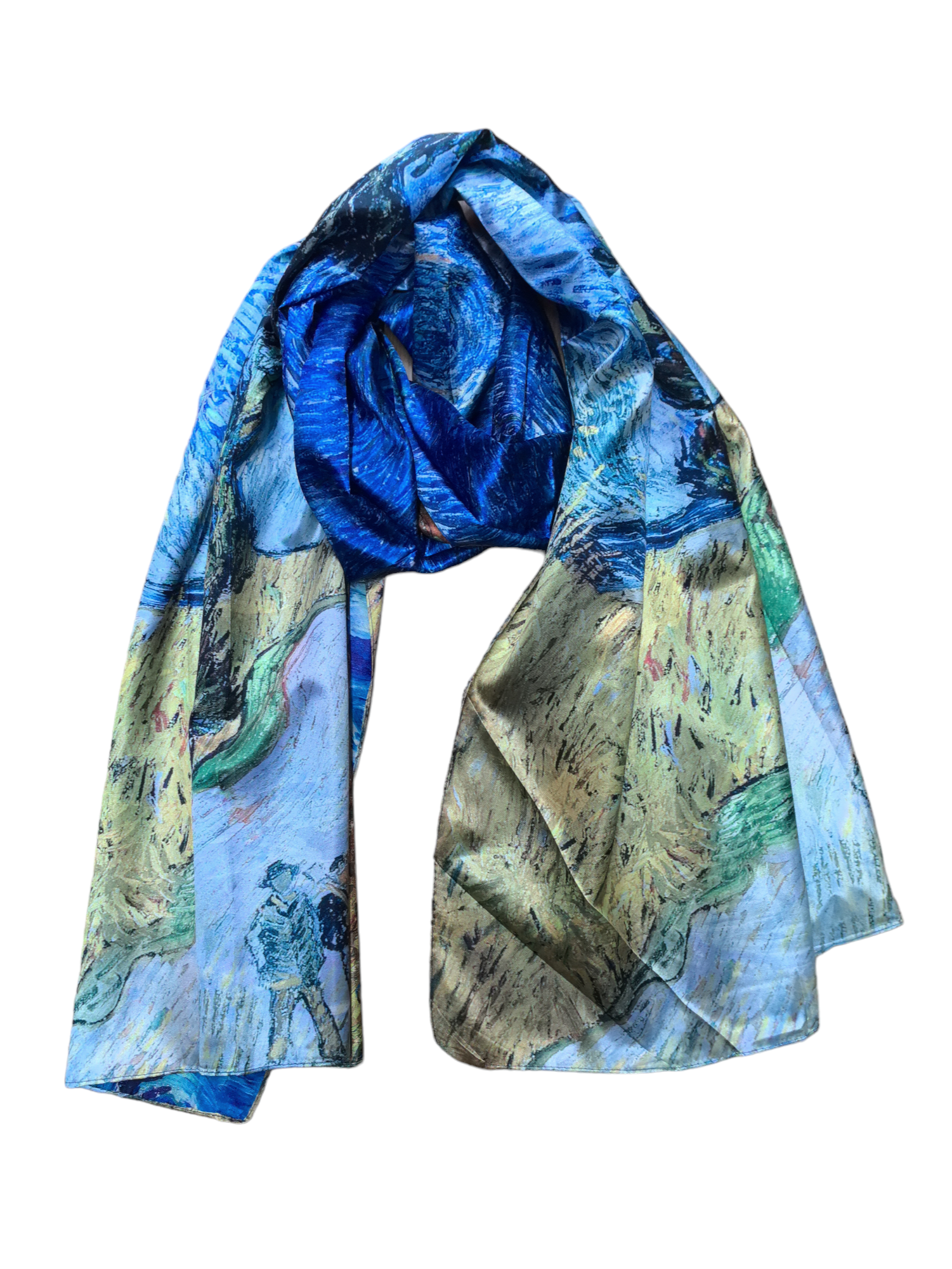 Foulards châle peinture à l'huile double face (x4)#14