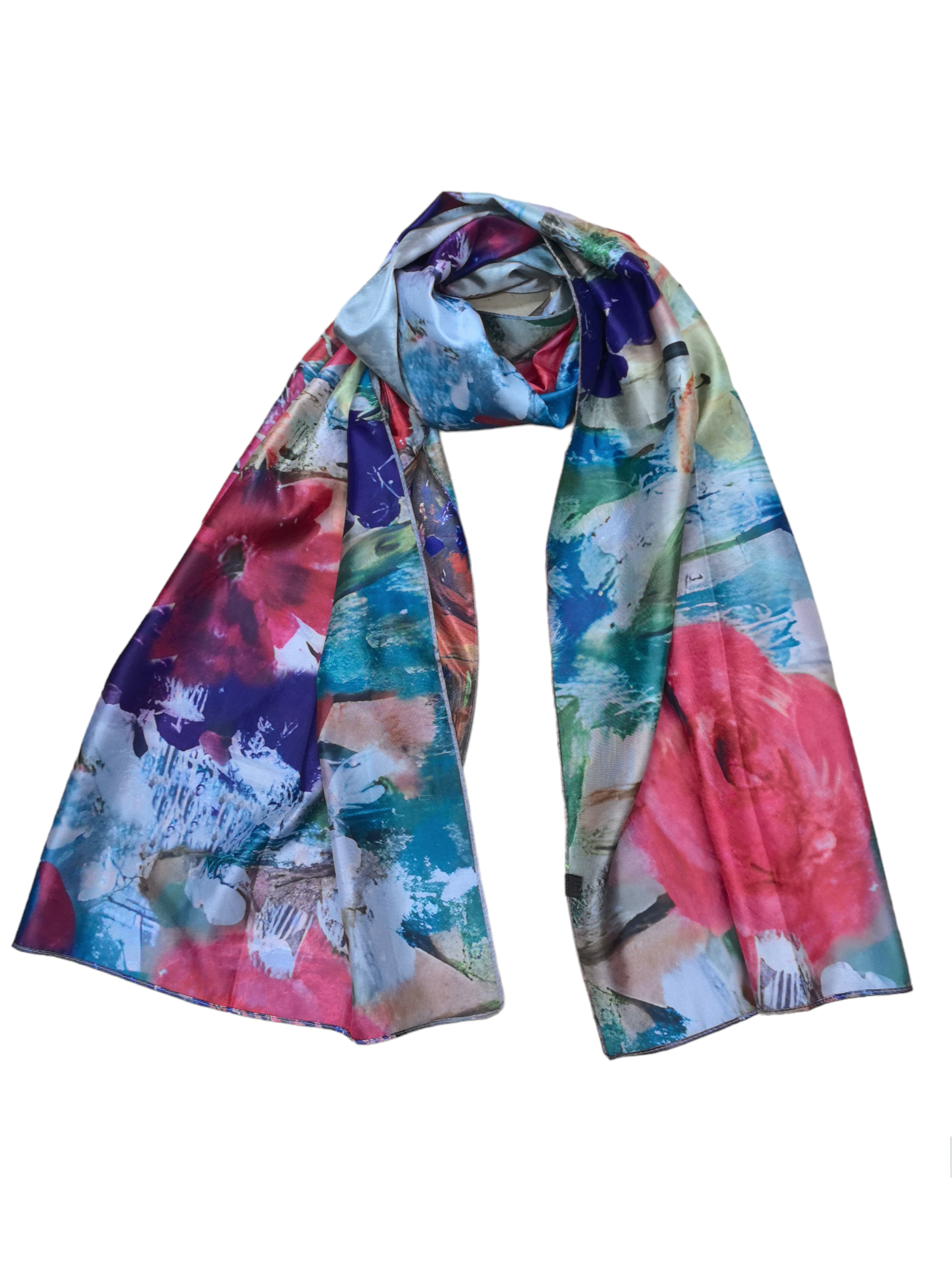 Foulards châle peinture à l'huile double face (x4)#13