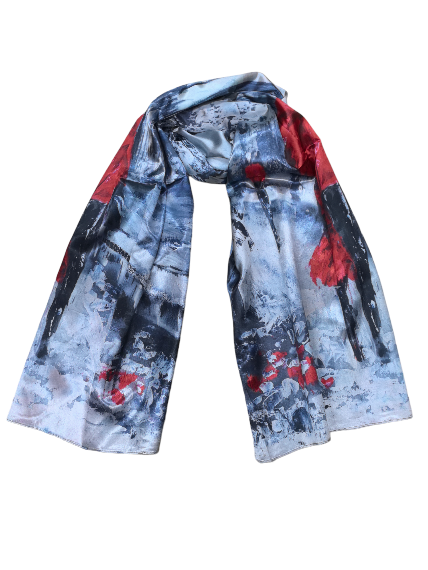 Foulards châle peinture à l'huile double face (x4)#15