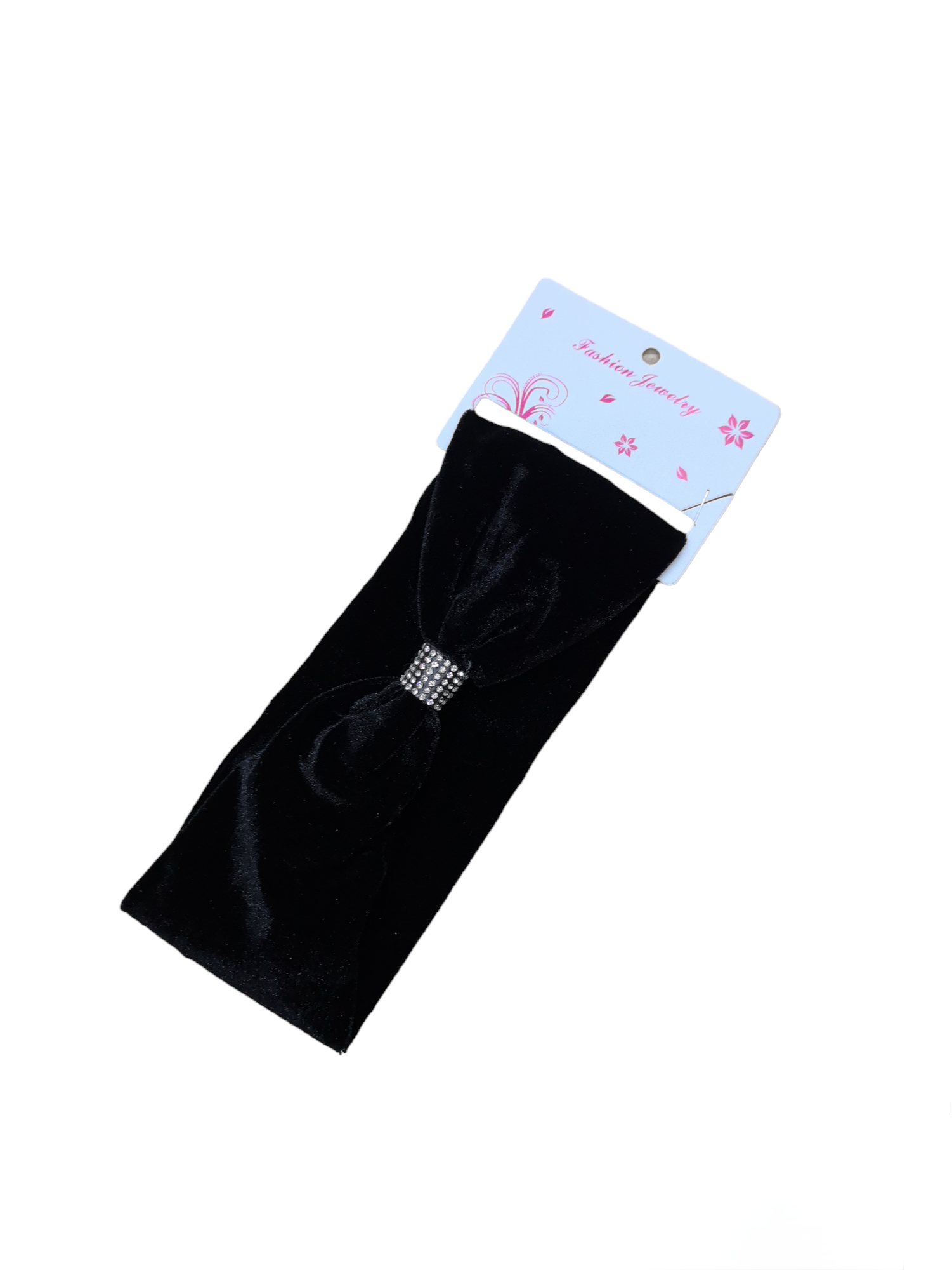 bandeau en velours avec stras (x12)