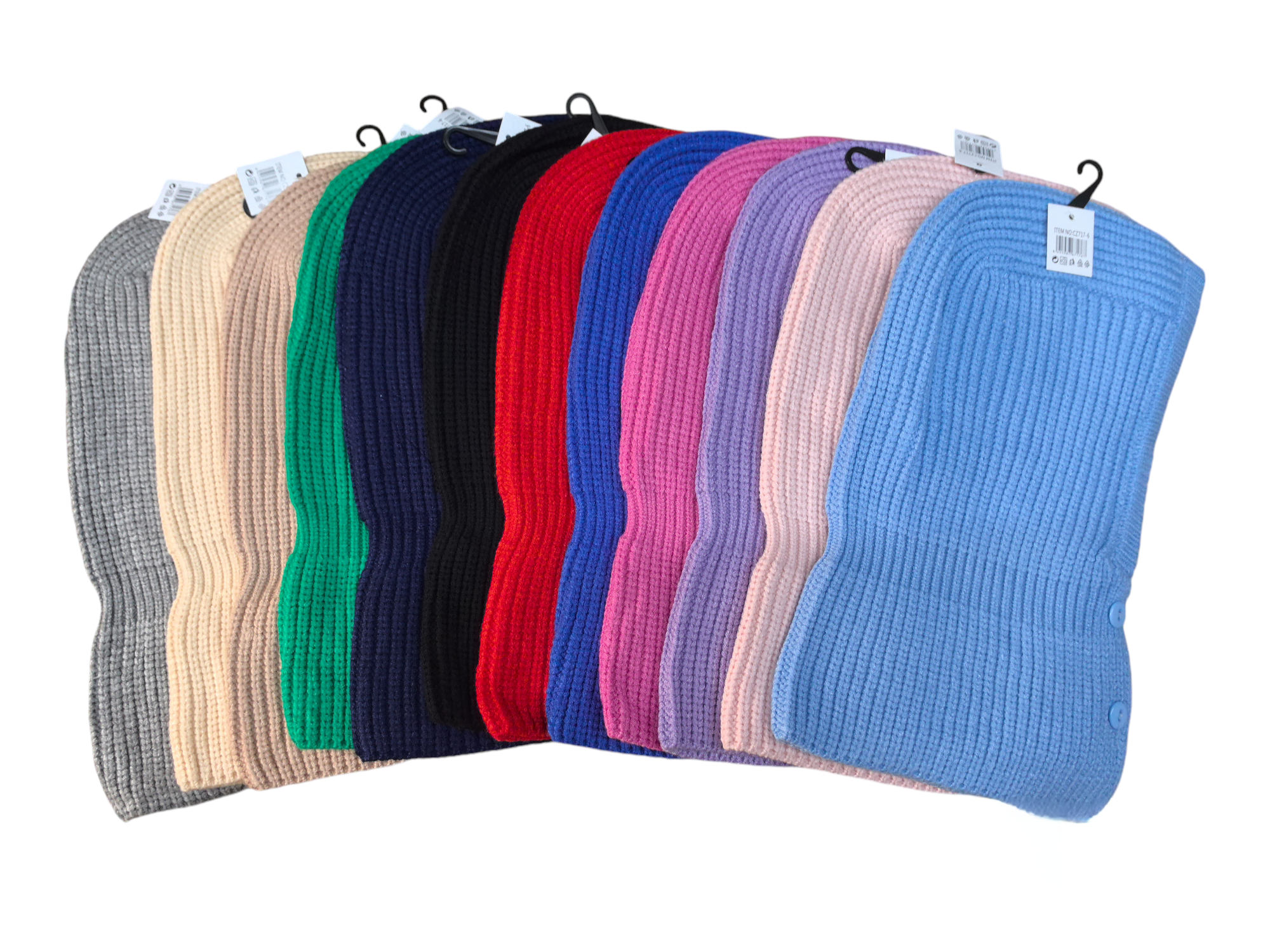 bonnet cagoule douce  écharpe chaude (x12)#6