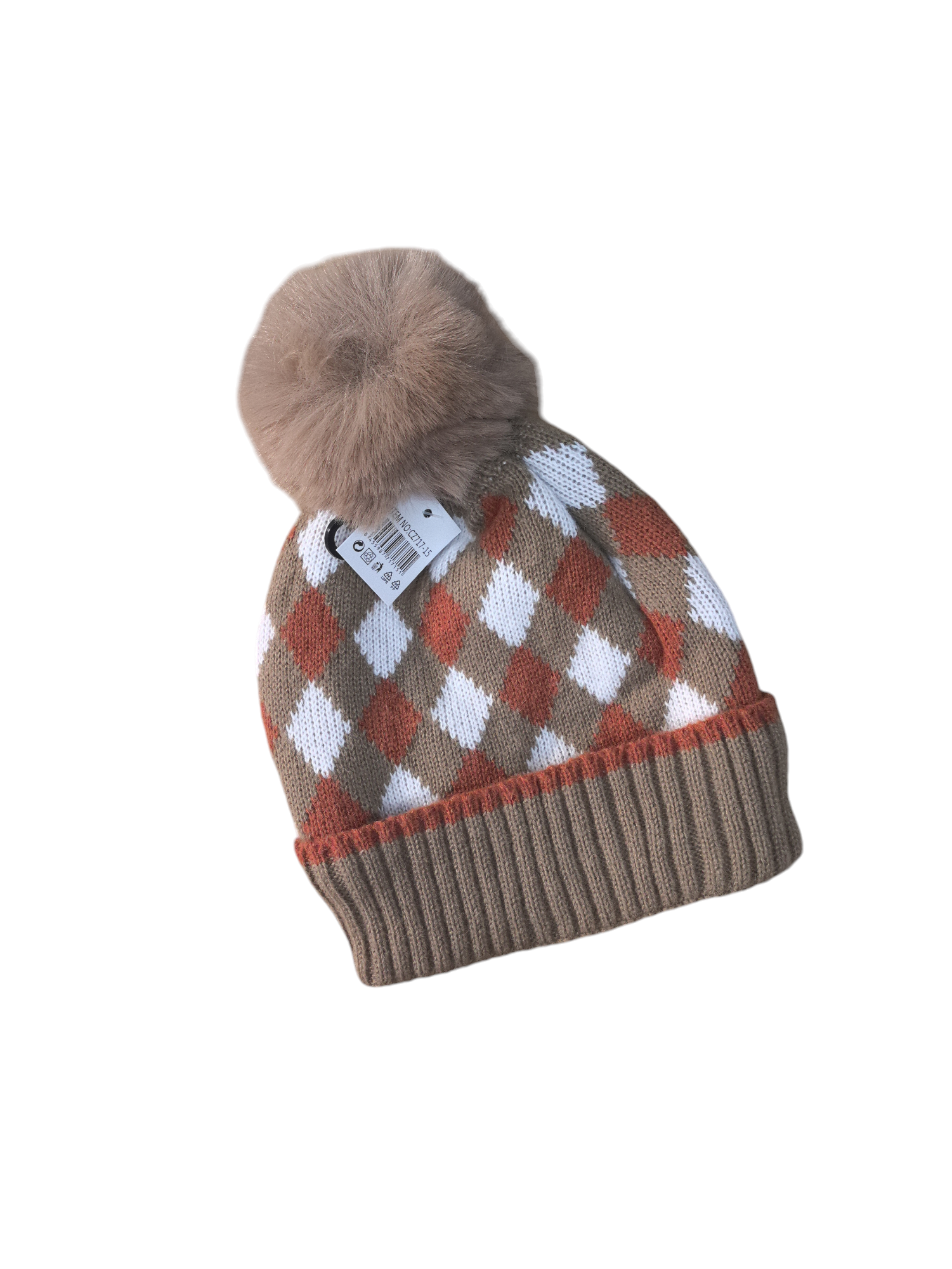 Bonnet enfant fourré pompon (x12) #15