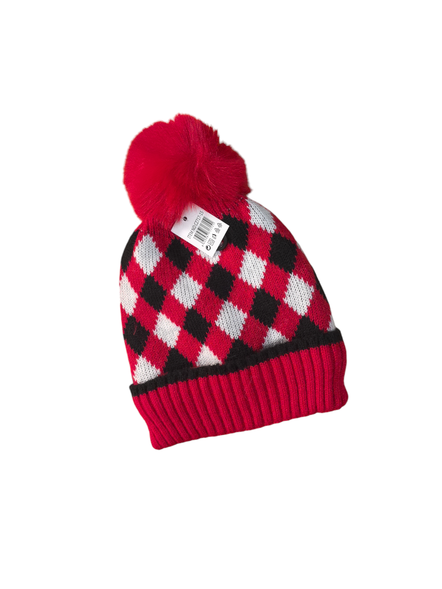 Bonnet enfant fourré pompon (x12) #15