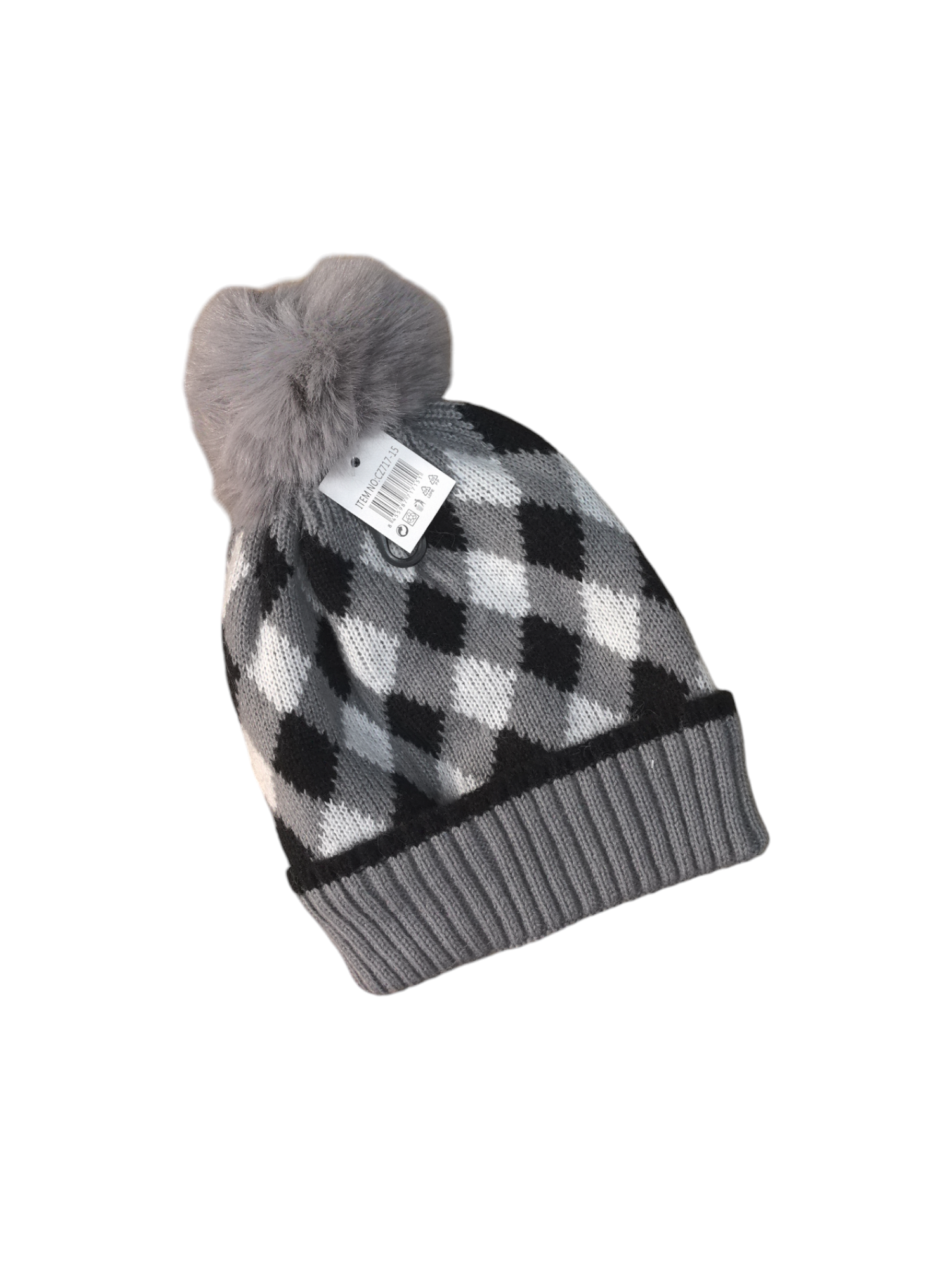 Bonnet enfant fourré pompon (x12) #15