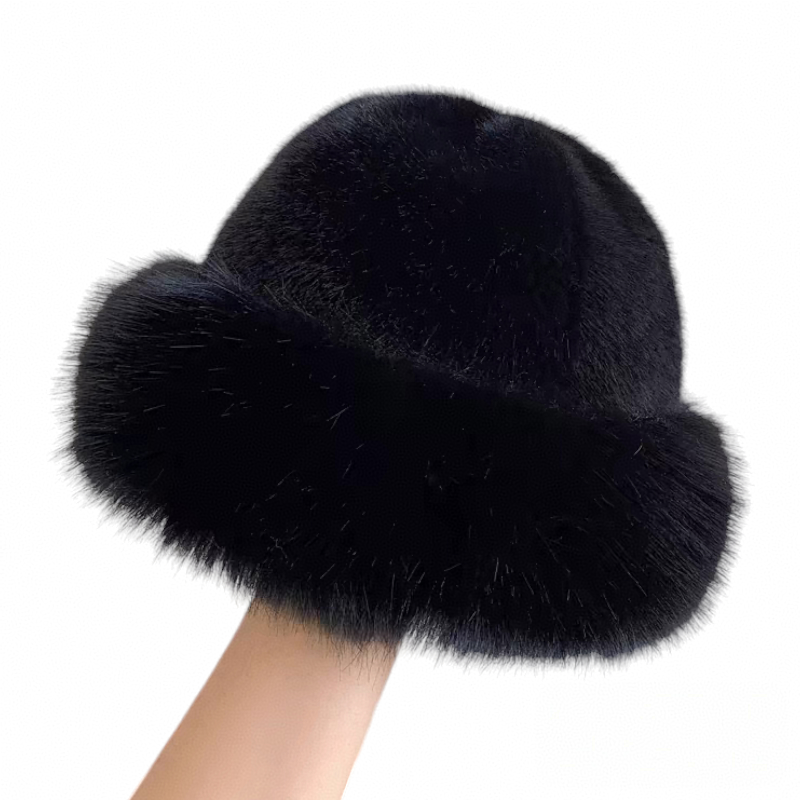Chapeau en fausse fourrure doux (x12)#1