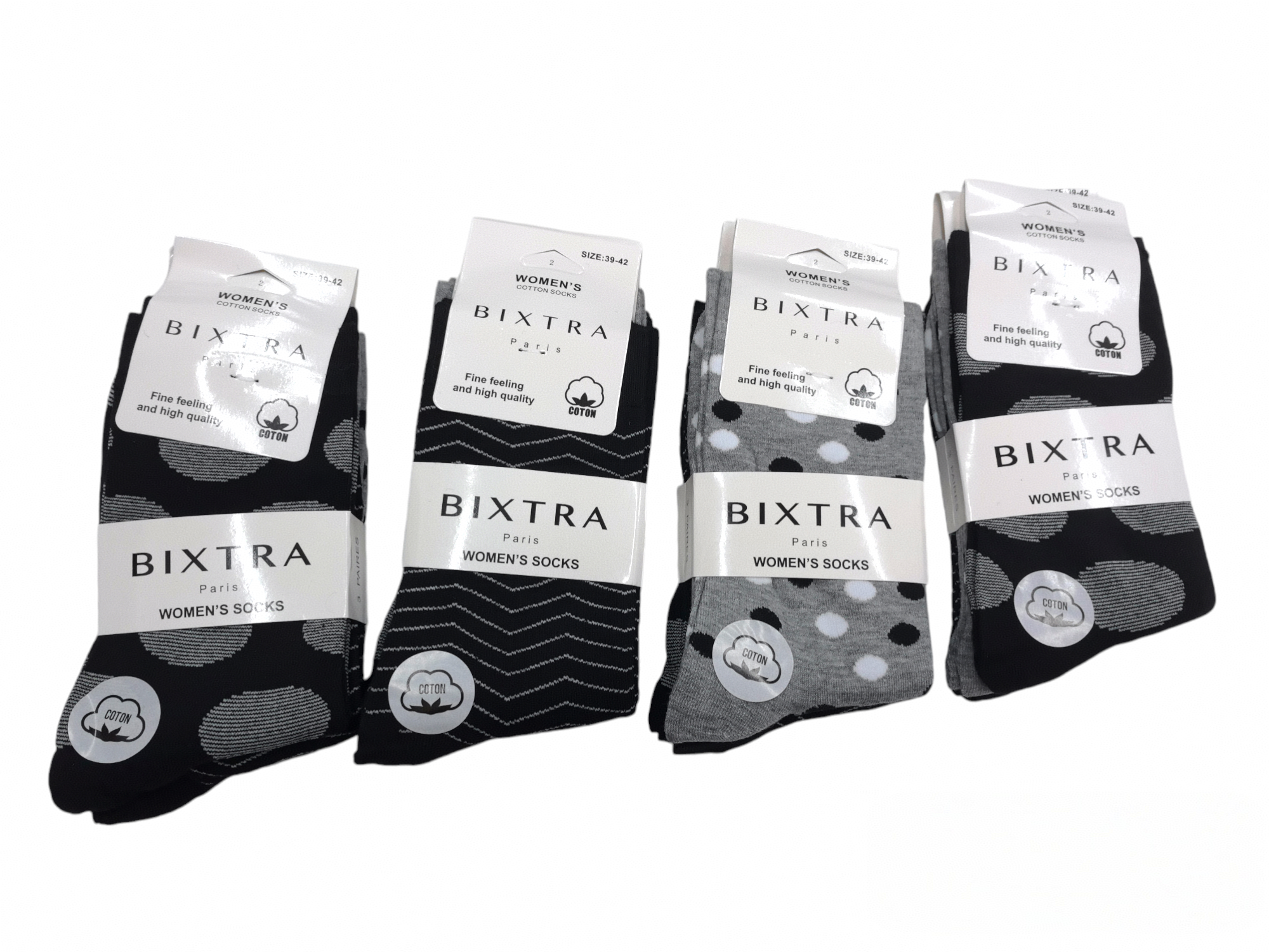 Chaussettes Femme Motifs Mélangés (x24)