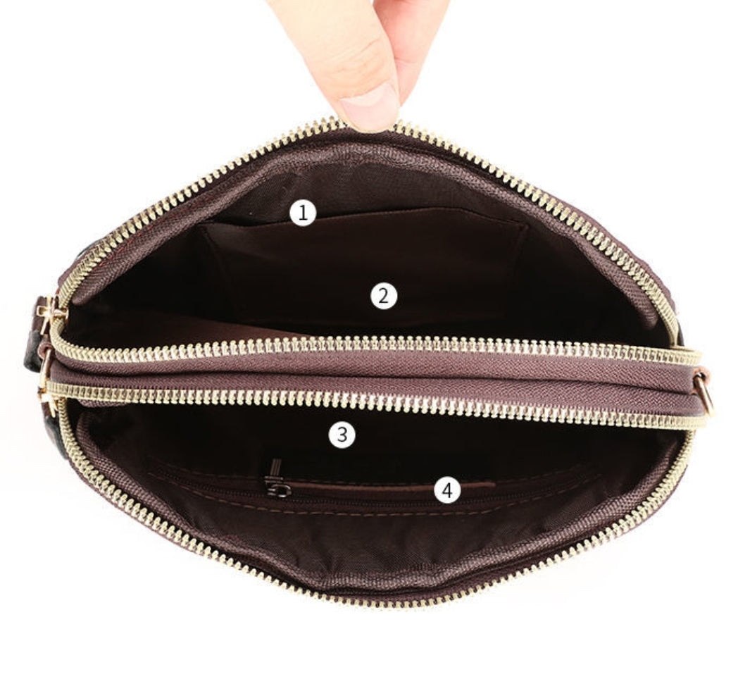 Sac porte monnaie- Cuir véritable couleur dégradé (X6)