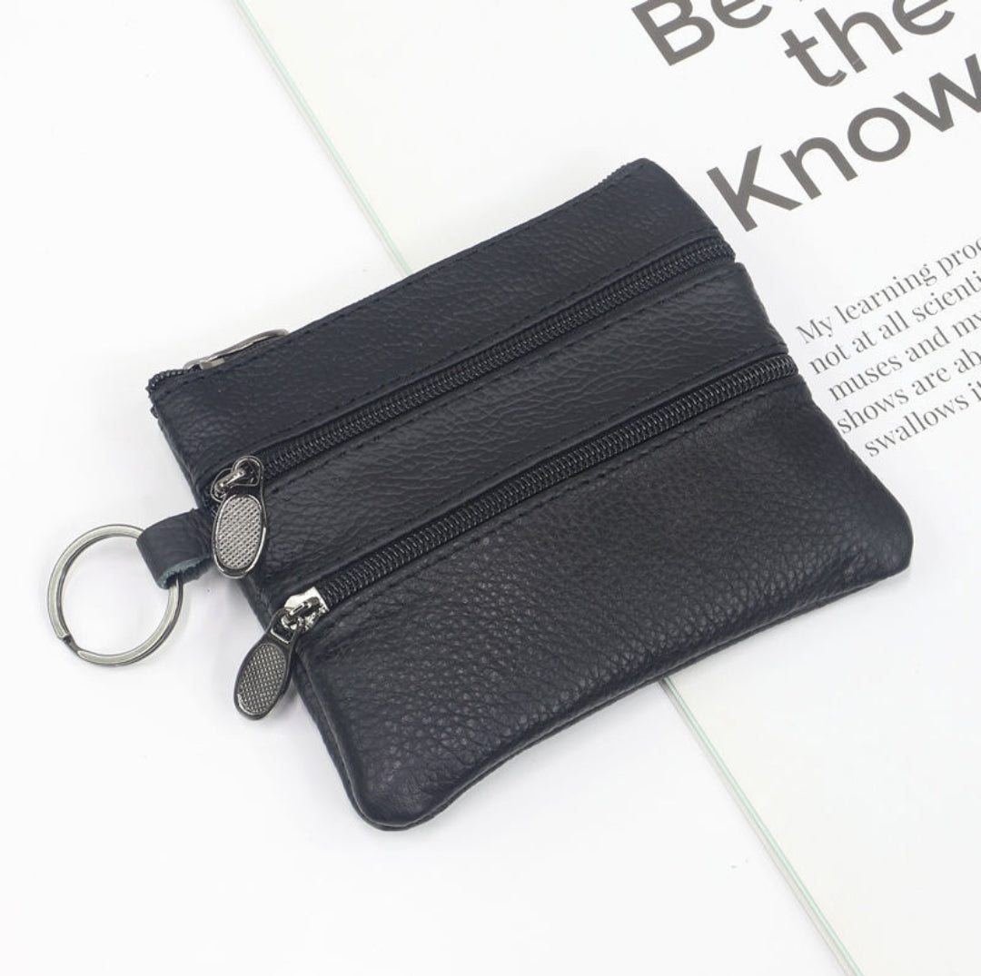 Porte-monnaie en cuir véritable  (x12) #149