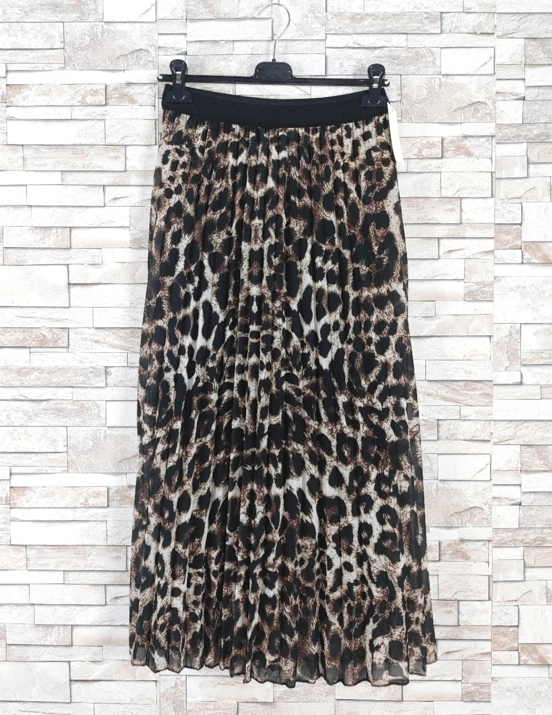 Jupe longue plissée imprimée (X6)