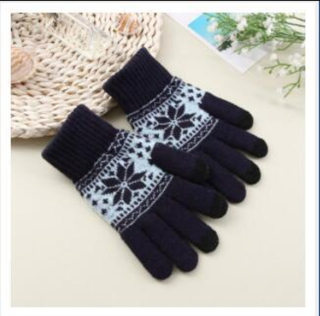 Gants femme tricotés tactiles (x12) F37