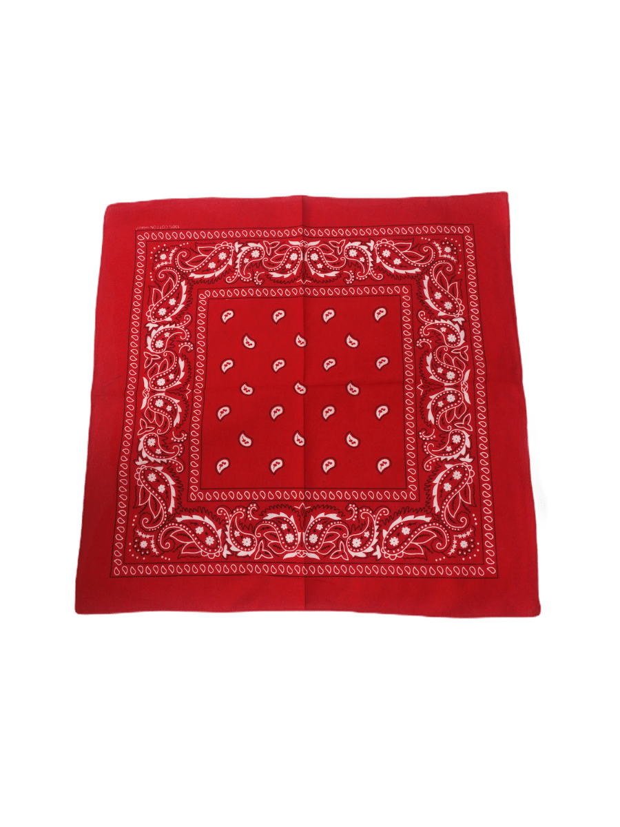 Bandana Carré 100% Coton motif paisley (x12)
