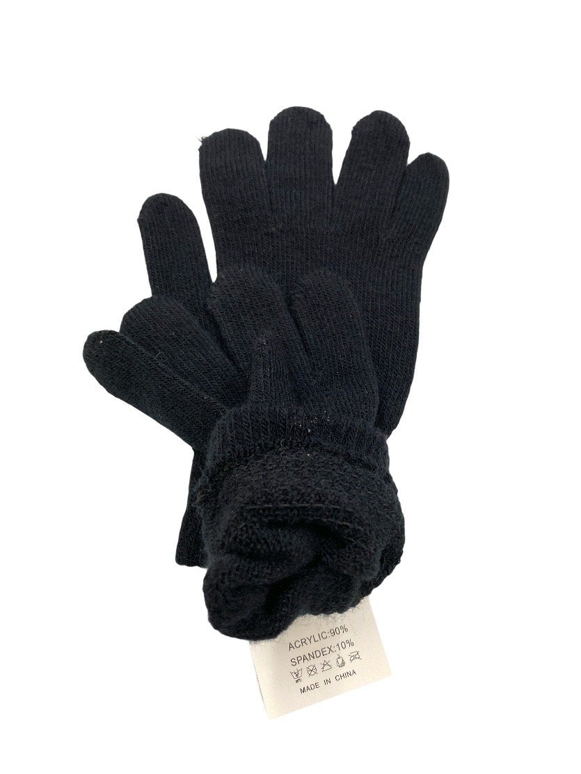 Gants noir simple femme (x12) 1,00€/paire | Grossiste-pro