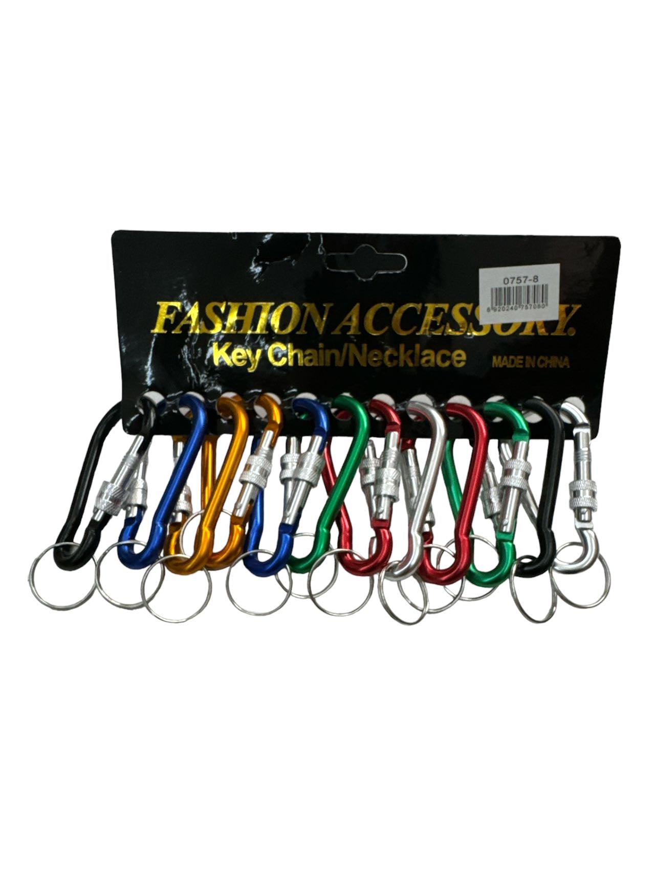 Porte-clés mousqueton (x12)