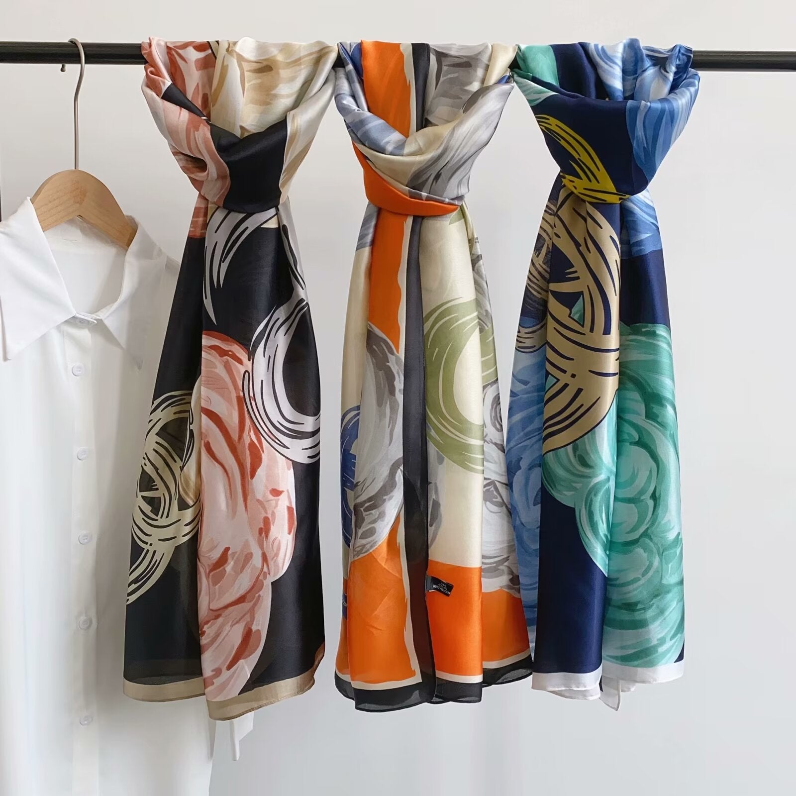 Foulards touche soie(x6)#24