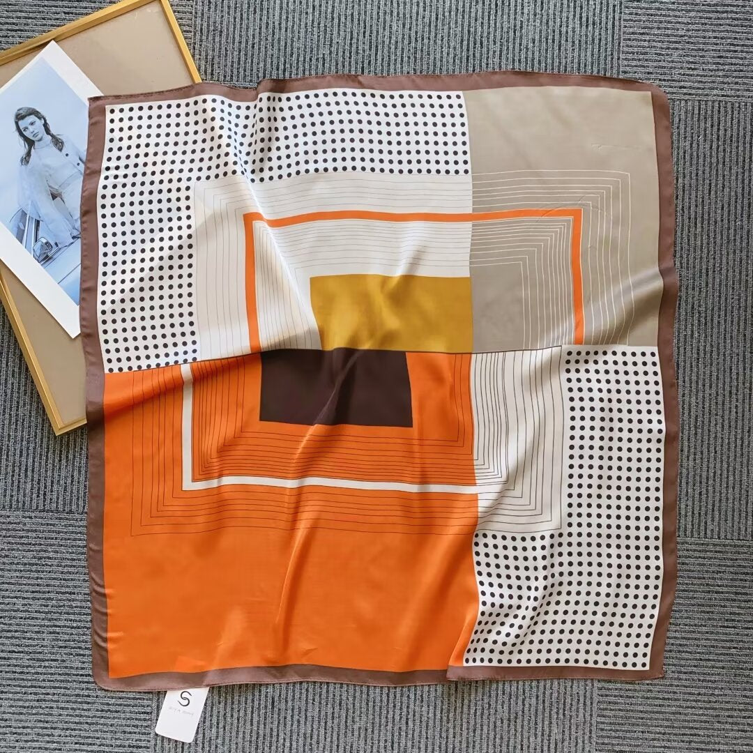 Foulard Carré touche soie 70cmx70cm (x12)#2