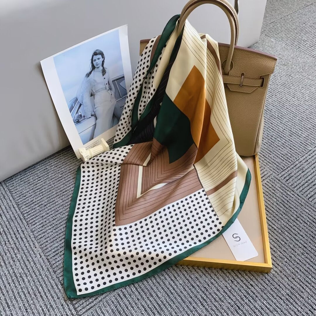 Foulard Carré touche soie 70cmx70cm (x12)#2