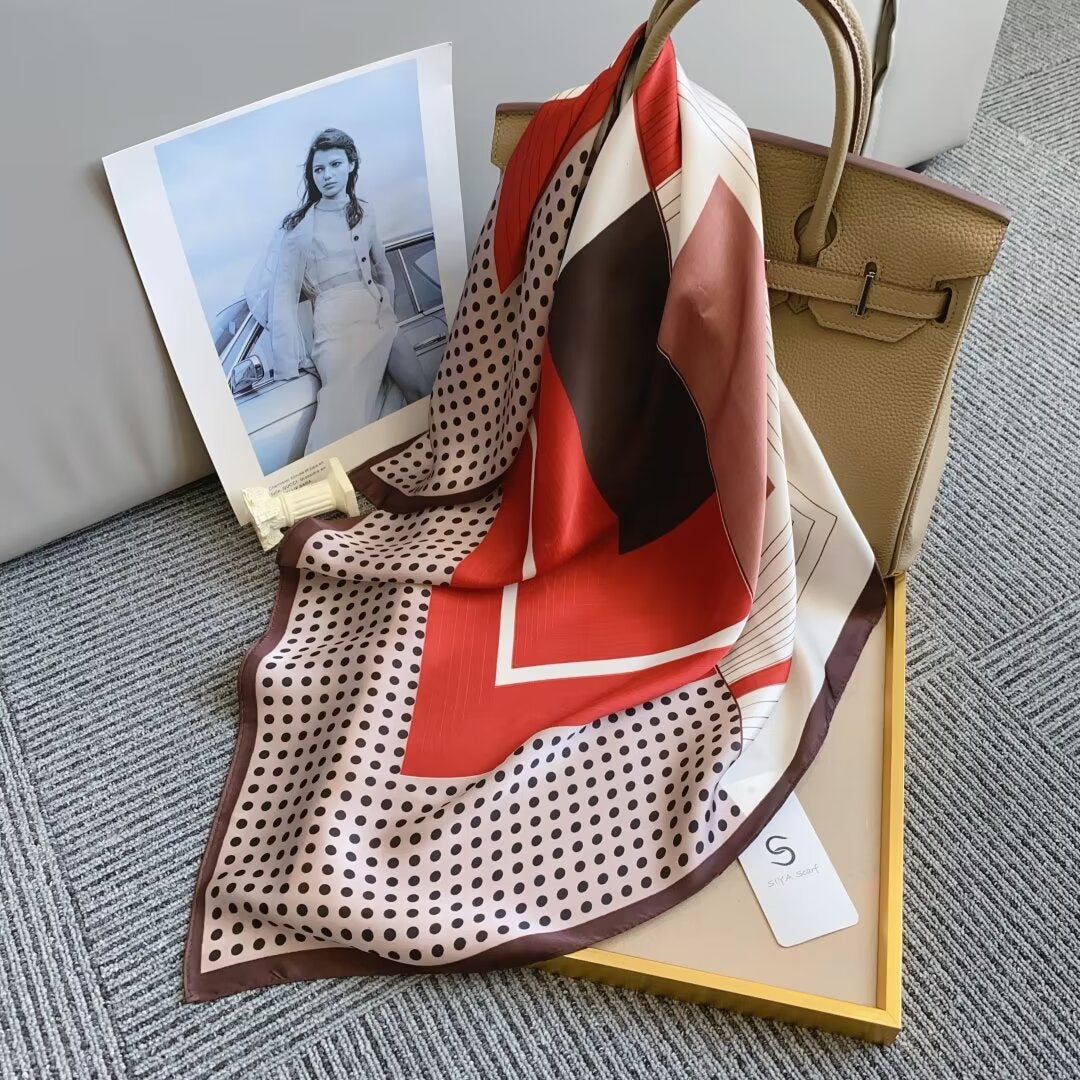 Foulard Carré touche soie 70cmx70cm (x12)#2