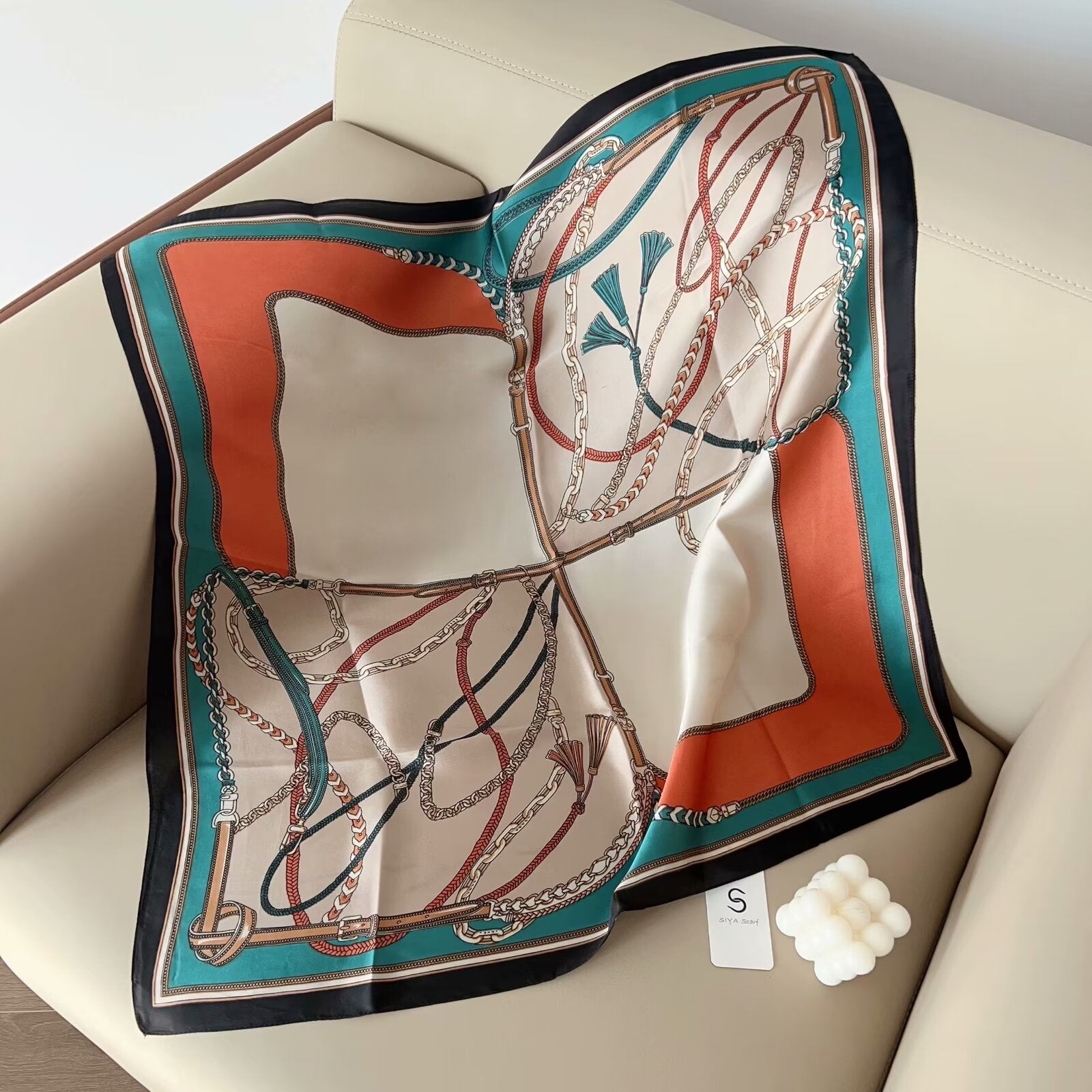 Foulard Carré touche soie 70cmx70cm (x12)#13