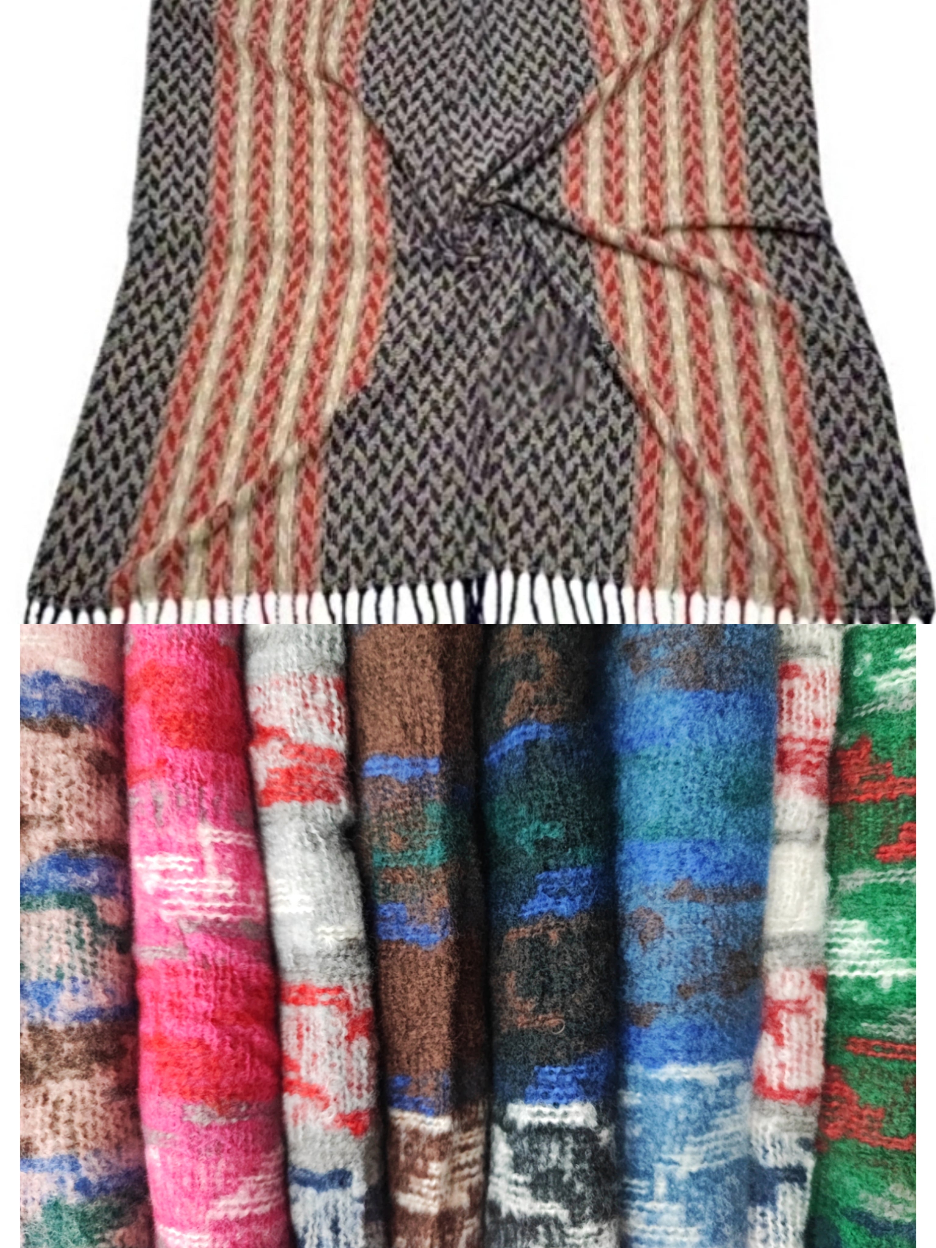 Écharpe châle motif Pieds de Poules 130x130 (X10) #33