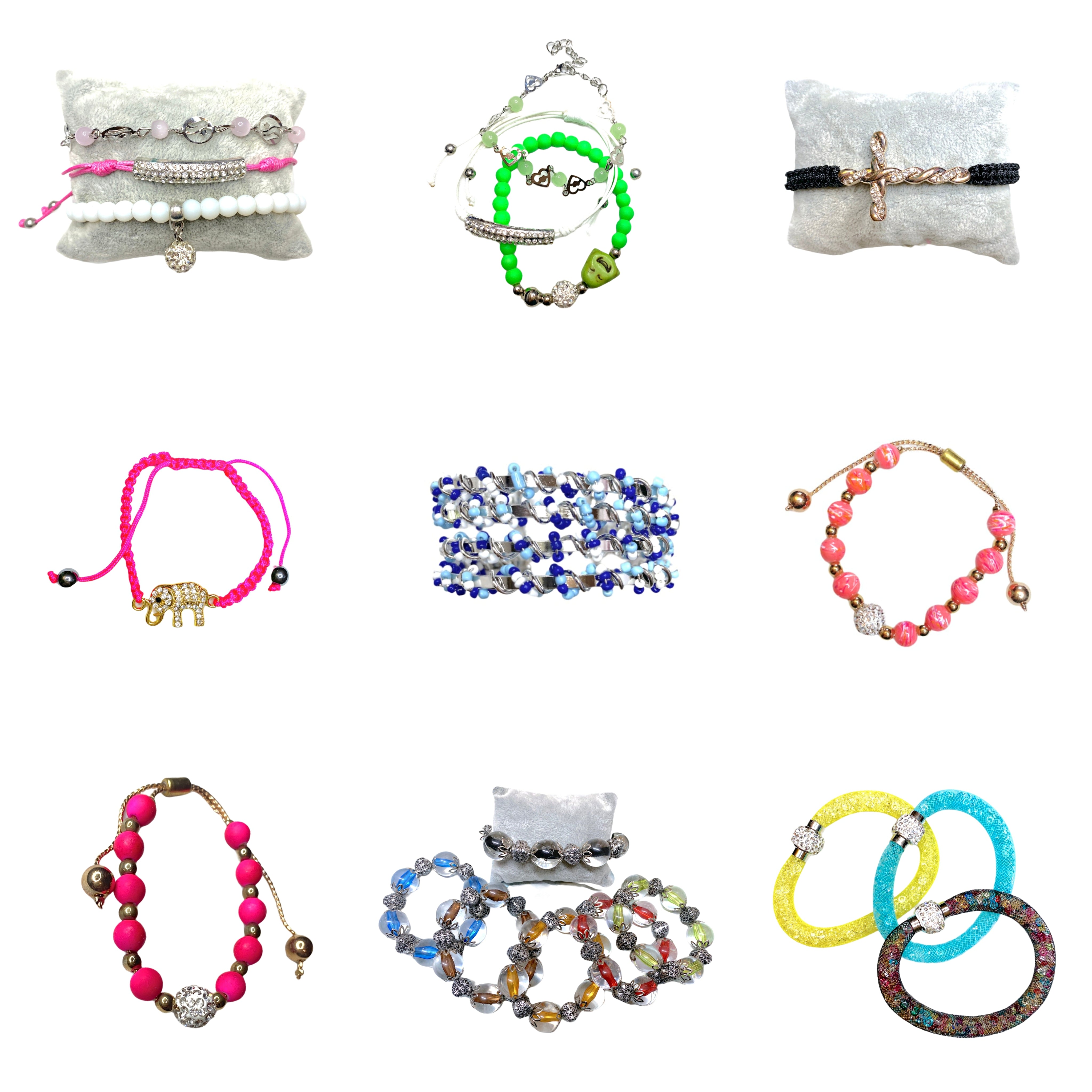 PROMO: lot Bracelet fantaisie mélangées (x100)