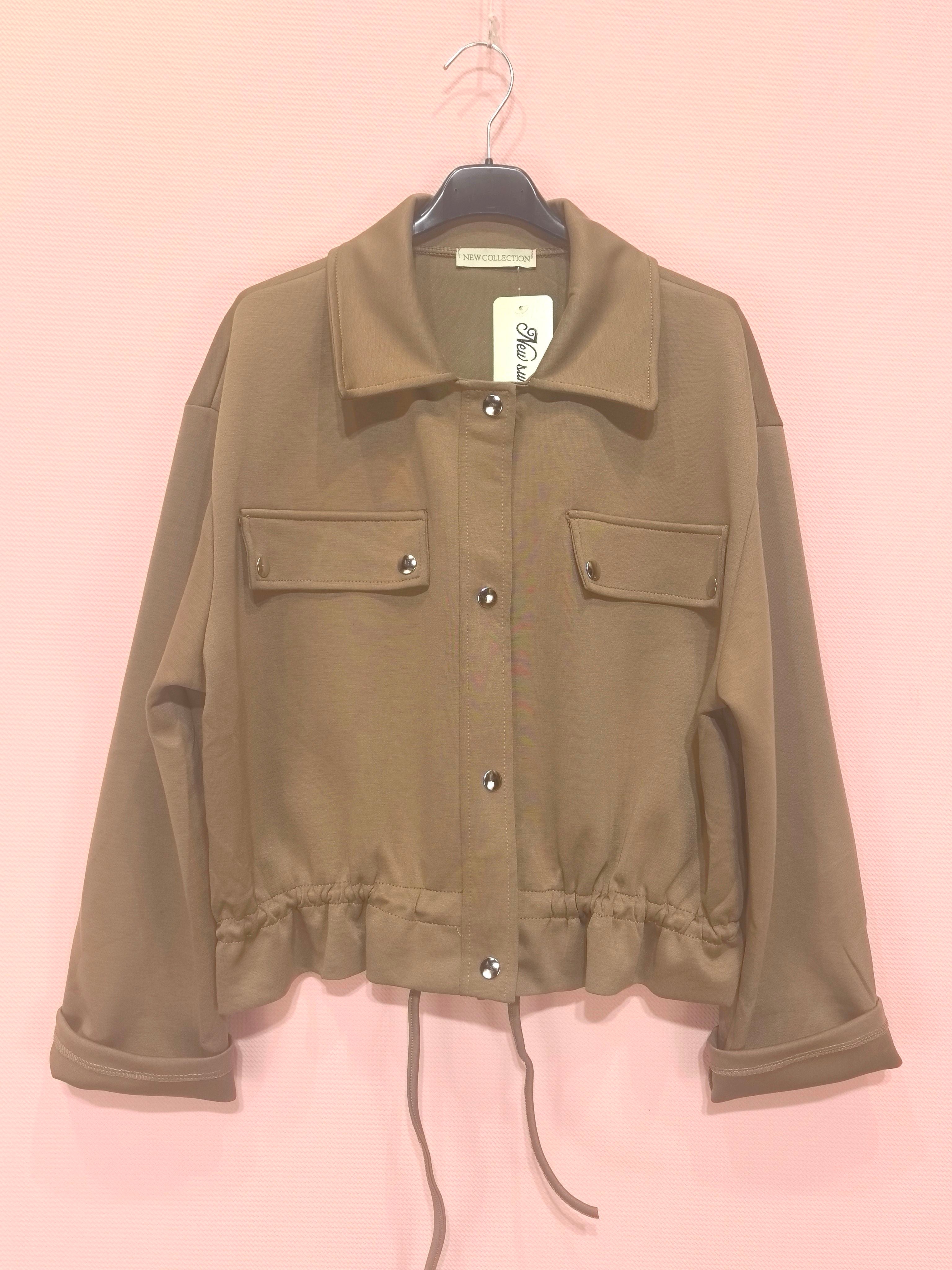 Veste courte à boutons pression (x6)