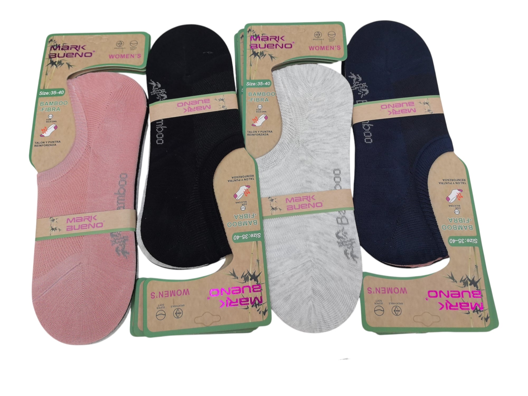 FEMME Chaussettes Fibre de Bambou ultra douce Qualité supérieure (x24)