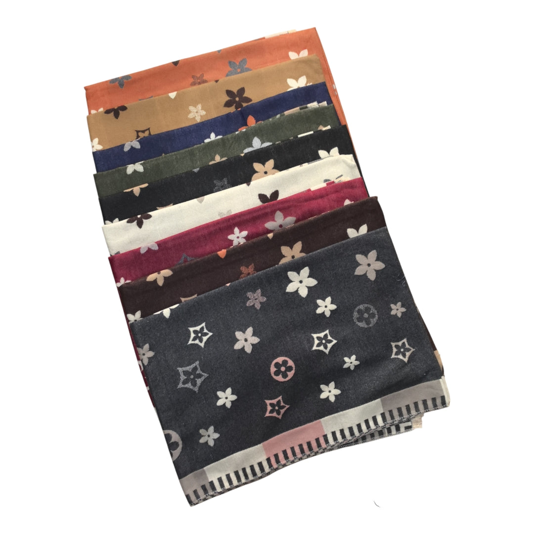 Écharpe Imprimées - Styles fleurs/étoilés (x8)#20