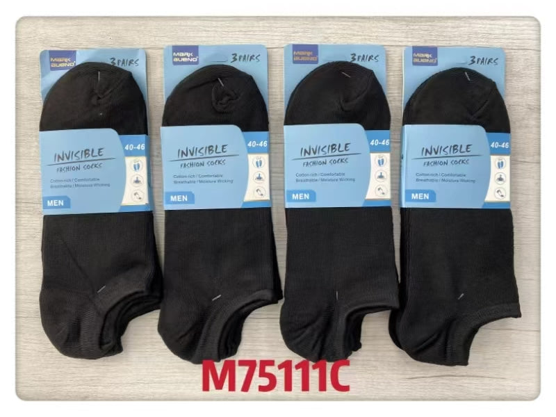HOMME Chaussettes socquettes coton (x24)#M75111