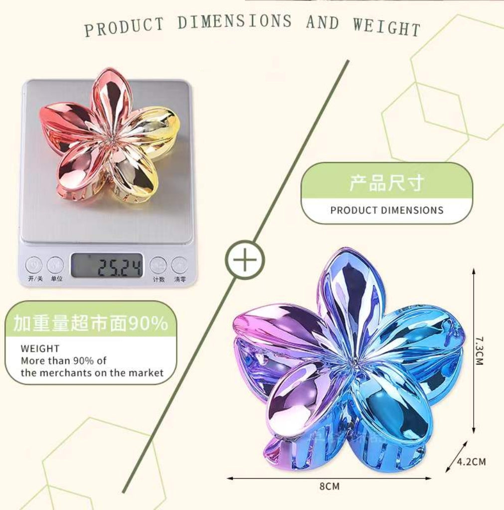 pinces cheveux forme fleur (x12)#4