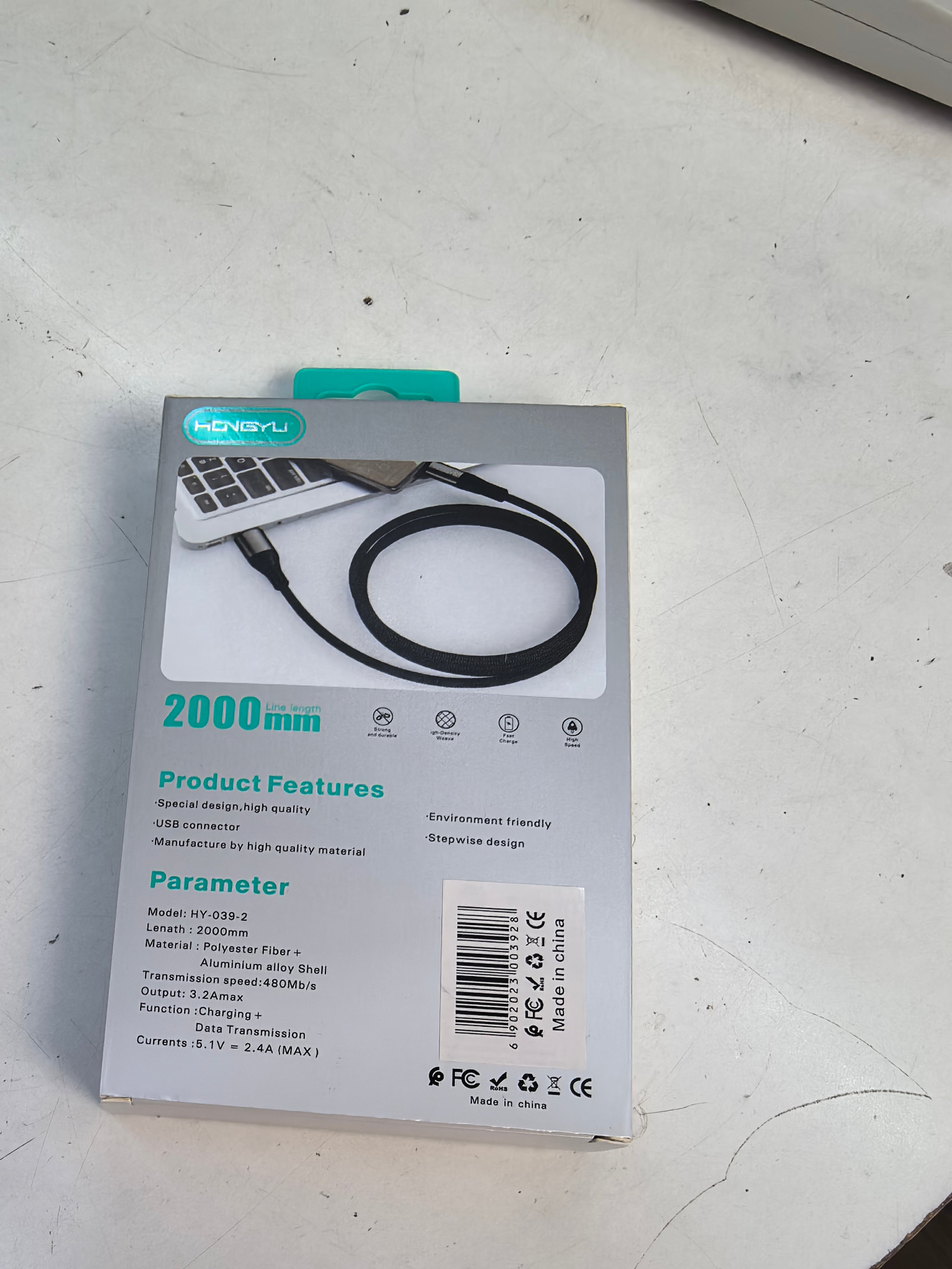 IPHONE - chargeur câble 2M (x12)