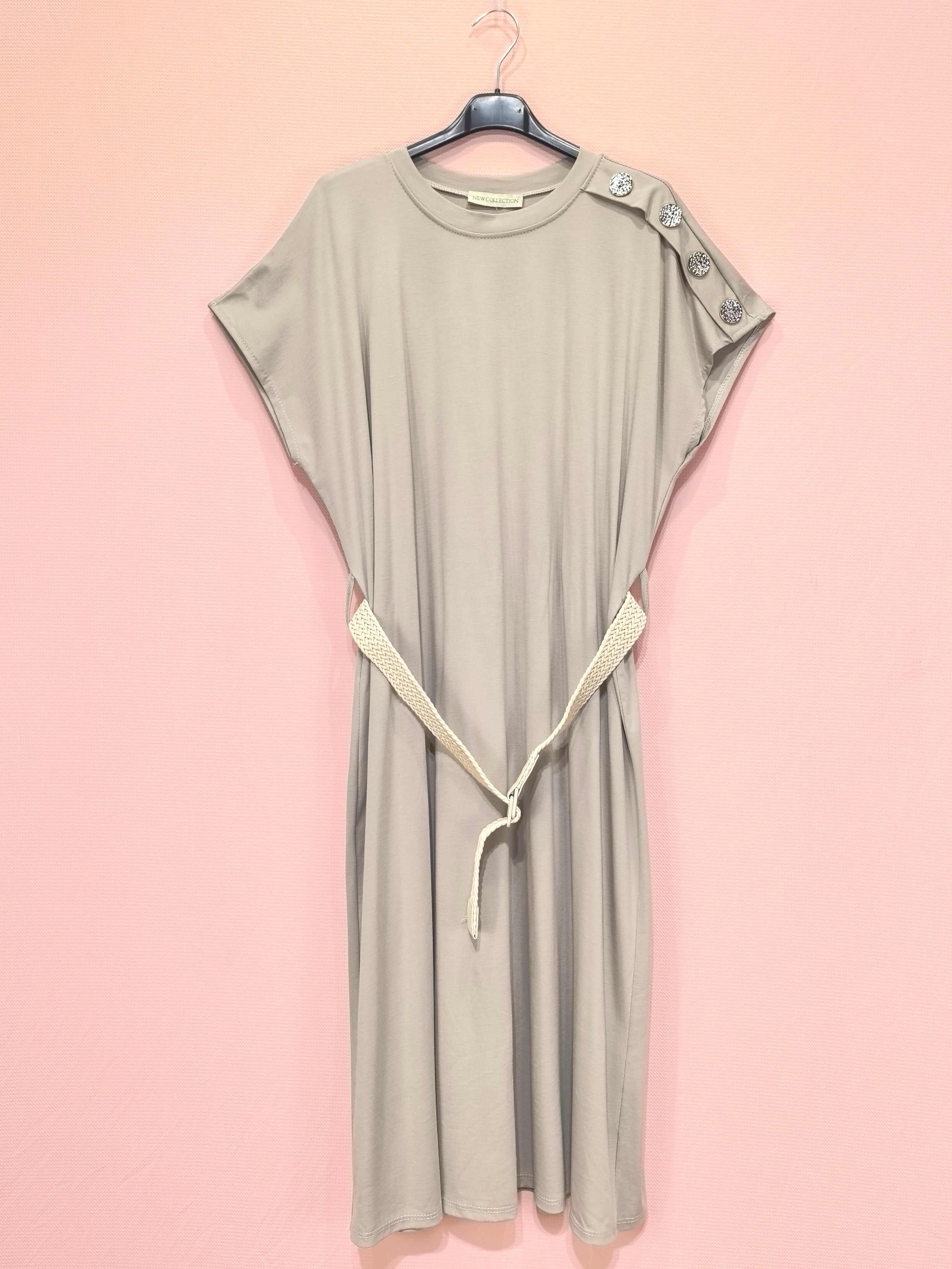 Robe Longue Avec Ceinture (x8)