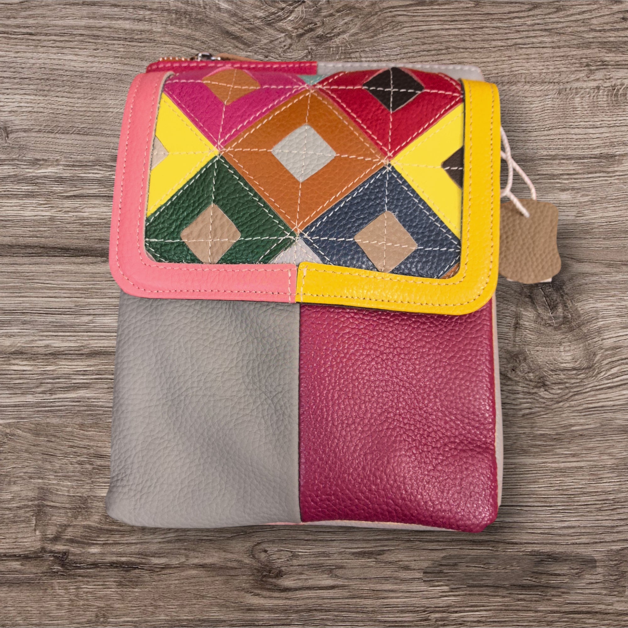 Sacoche multicouleur en Cuir véritable Pour Femme (X6)