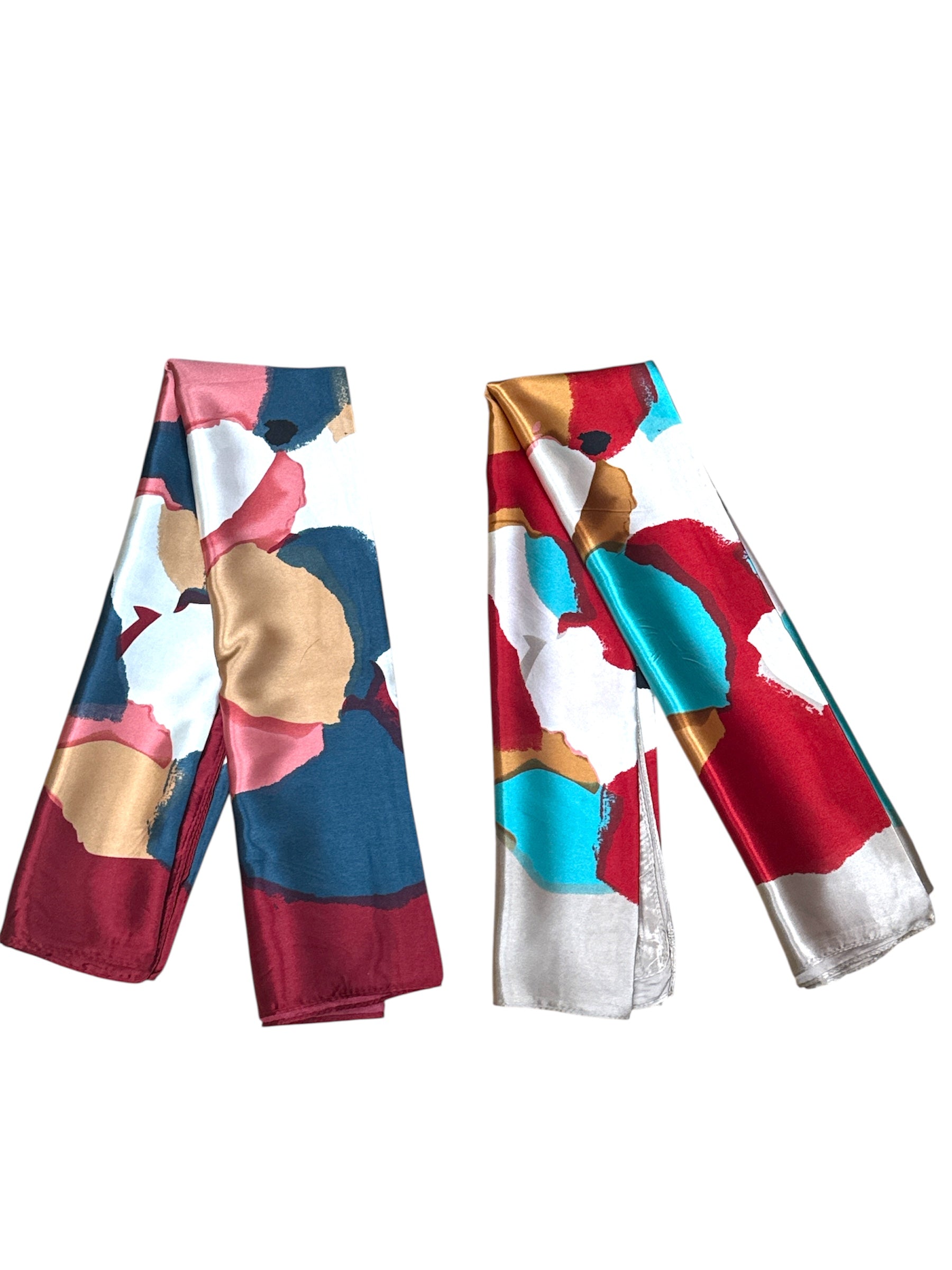 Foulard carré 90cm imprimé fantaisie (x10)#14