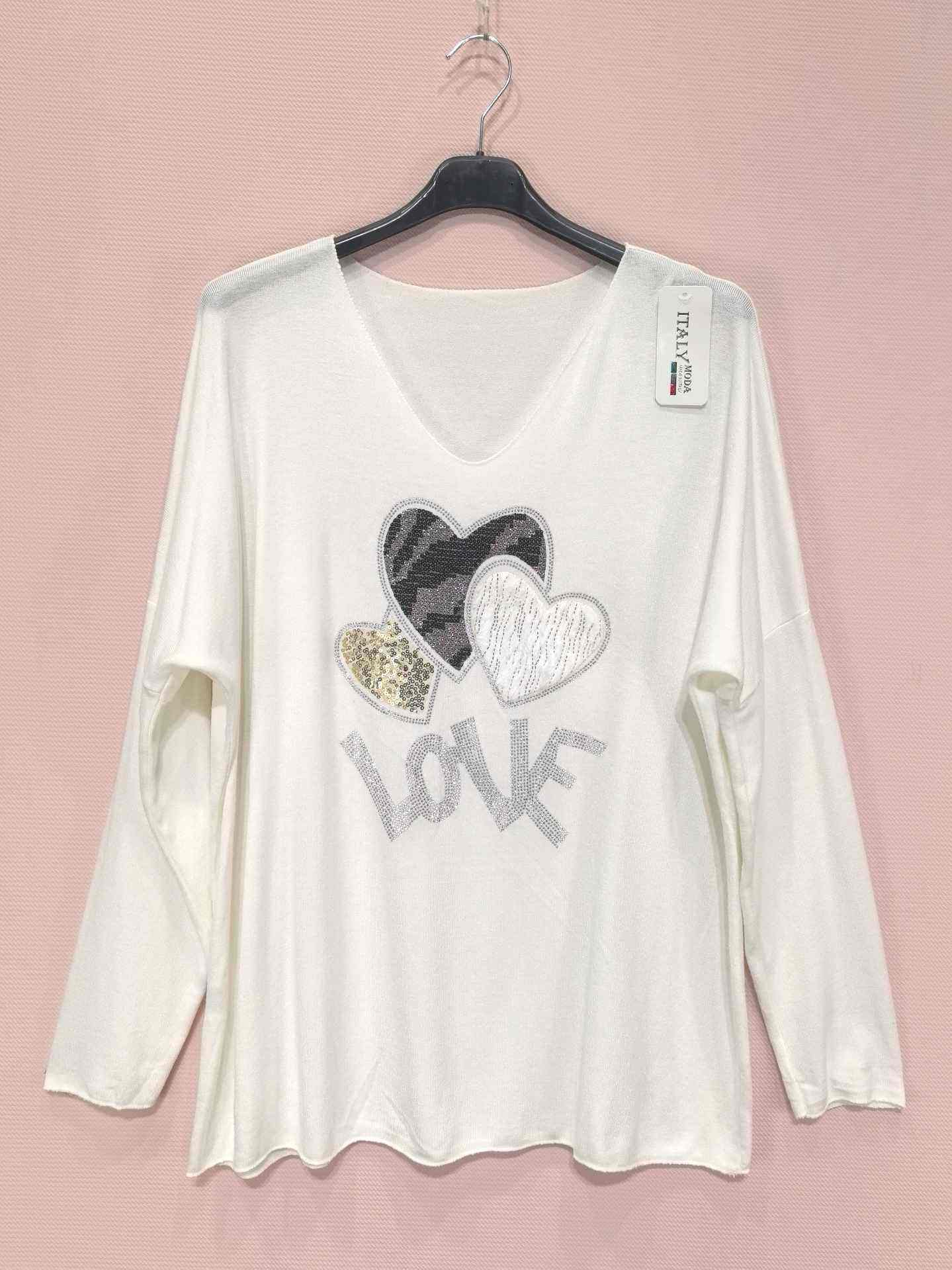 T-shirts Manches Longues Love (x8)