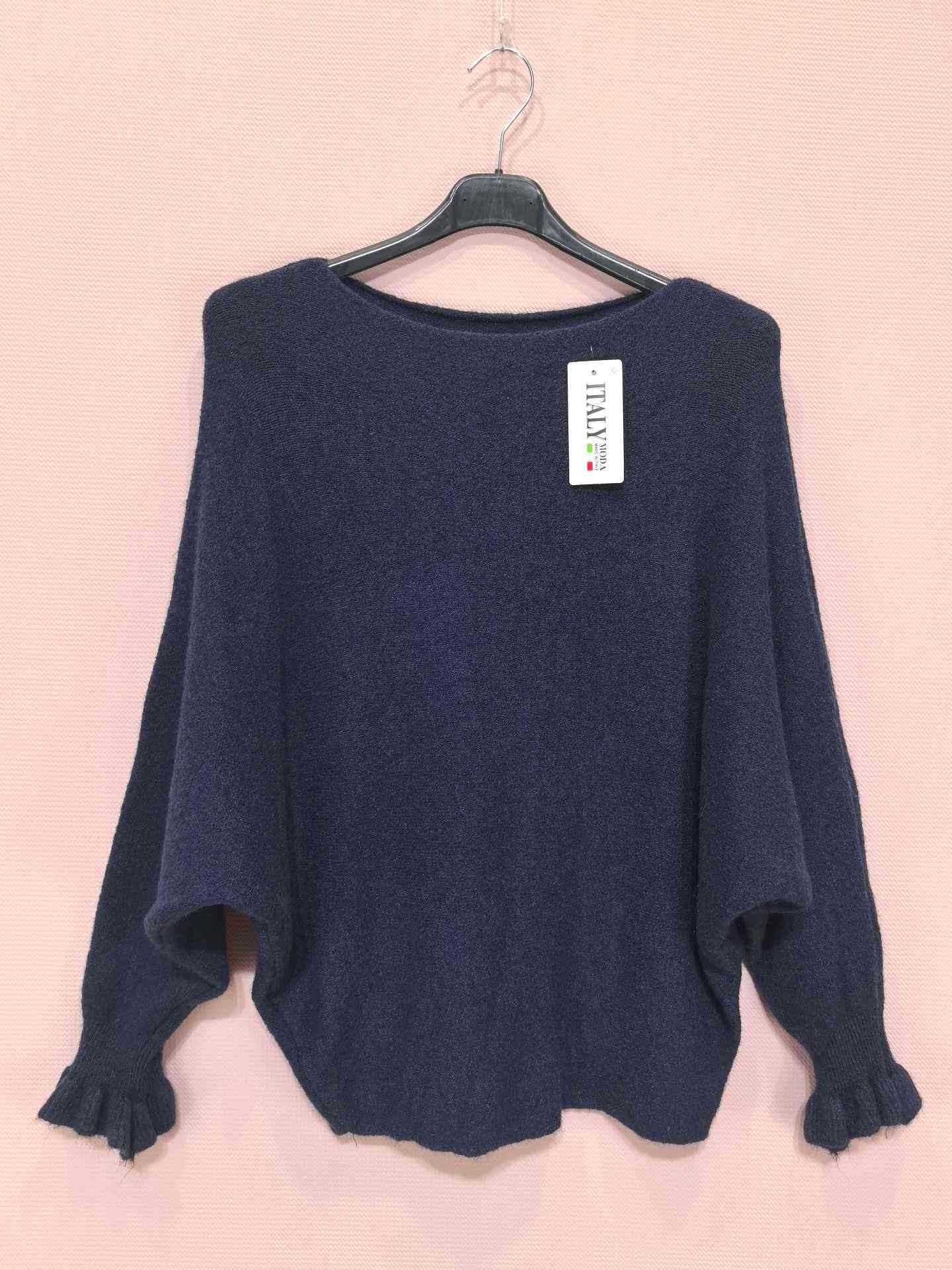 Pull Chauve-Souris à Manches Froncées (x8)