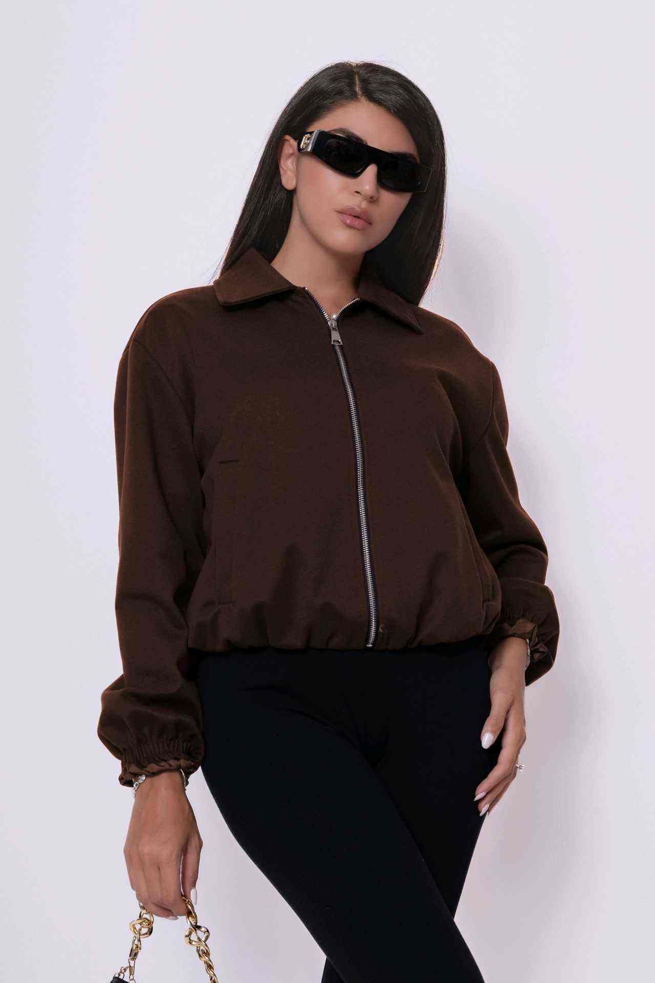 Veste zippée à col chemise (x6)