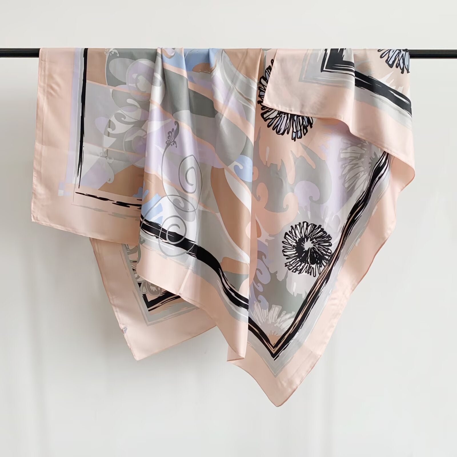 Foulard Carré touche soie 130×130cm (x6)#2