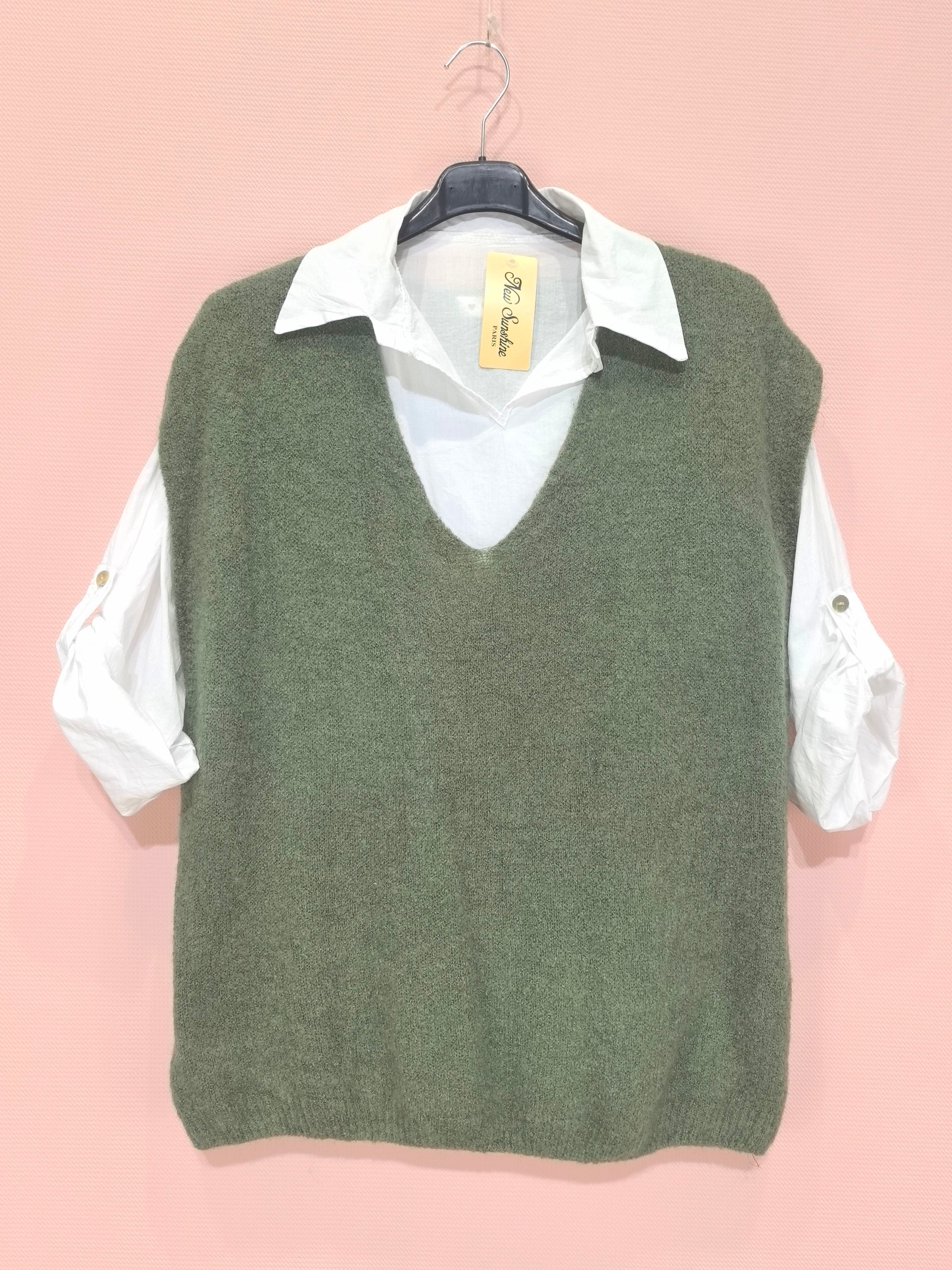 Ensemble 2 Pièces Chemise Et Pull(×6)