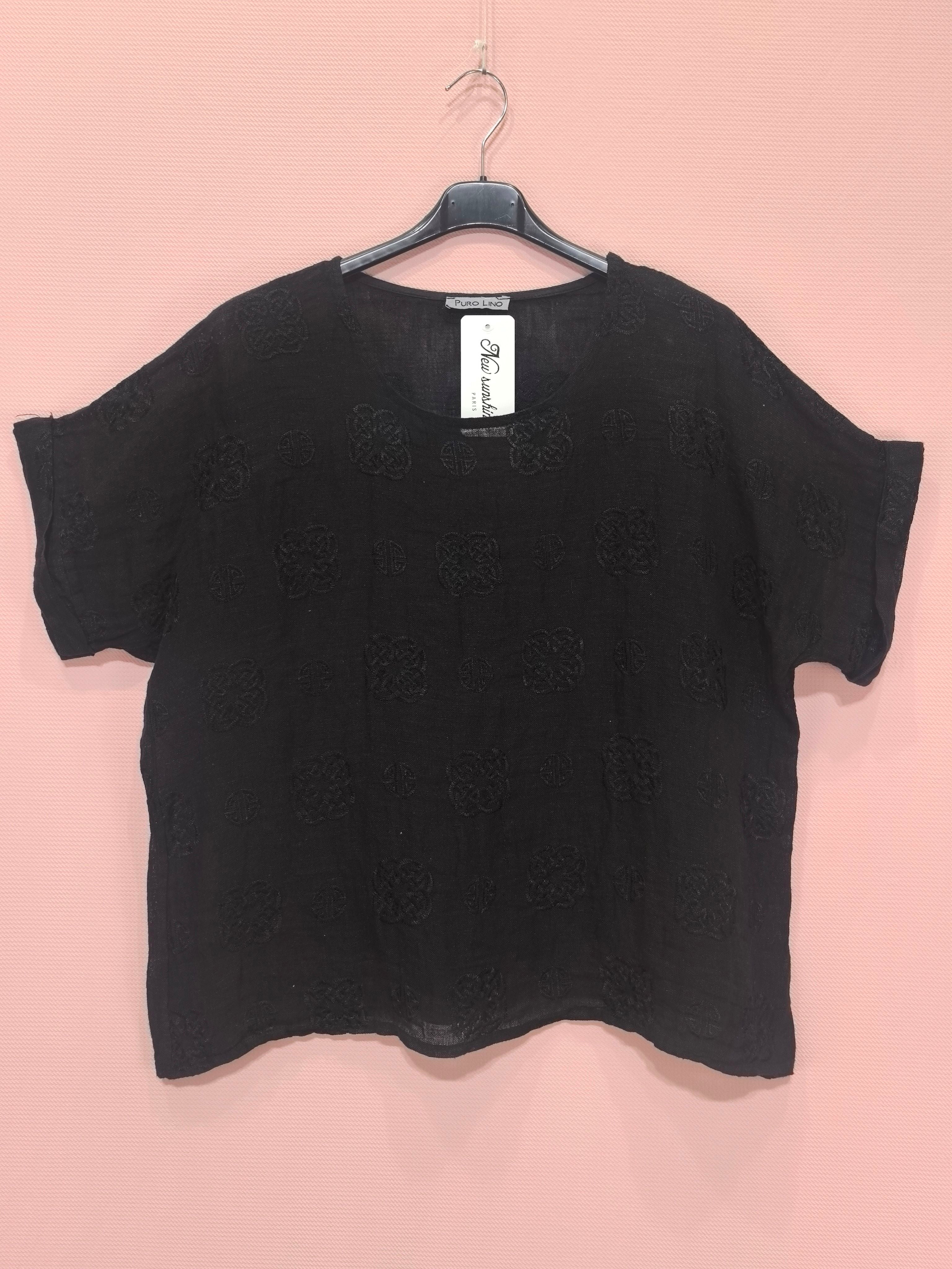 T-shirts Broderie En Lin (x8)