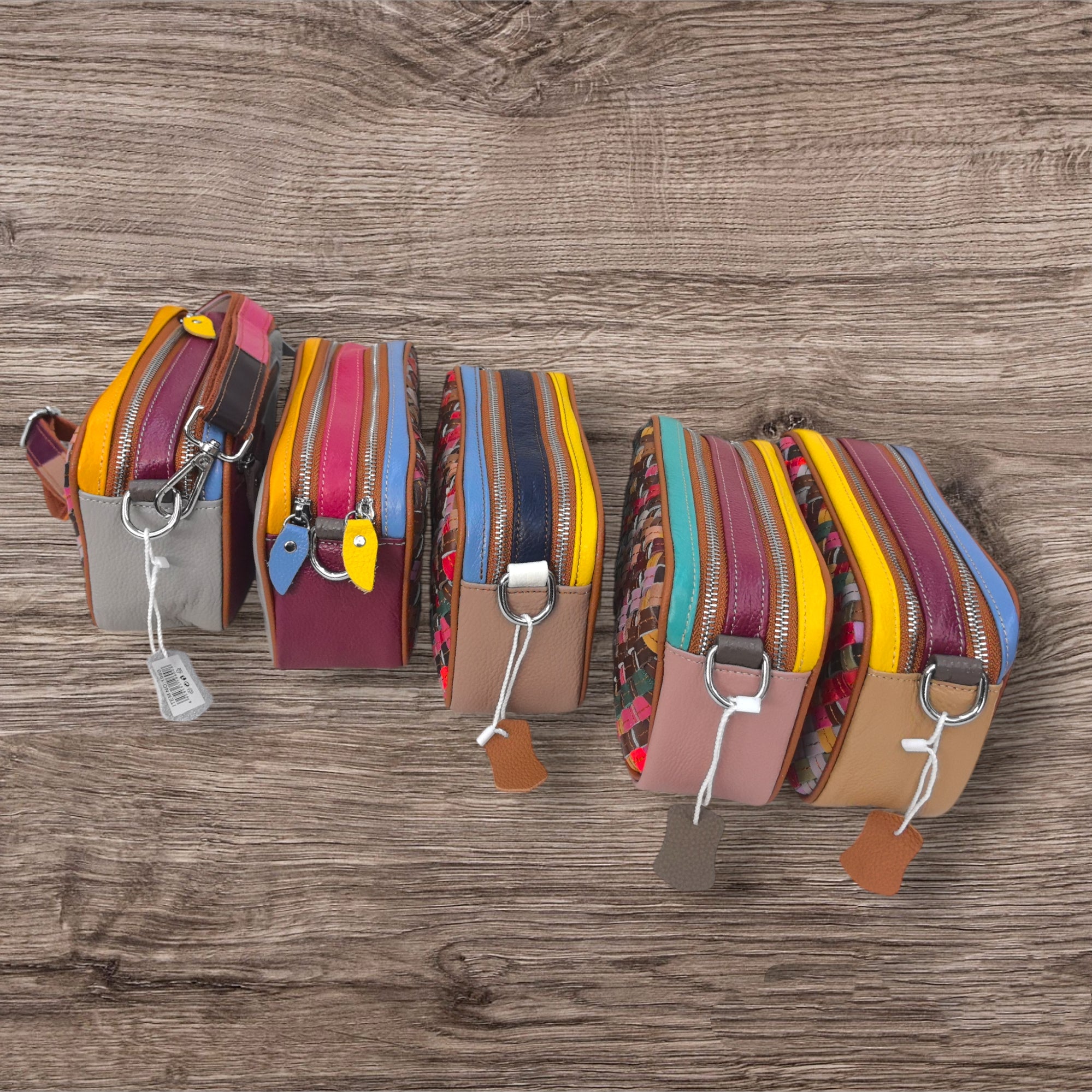 Sac multicouleur en Cuir véritable Pour Femme (X5)